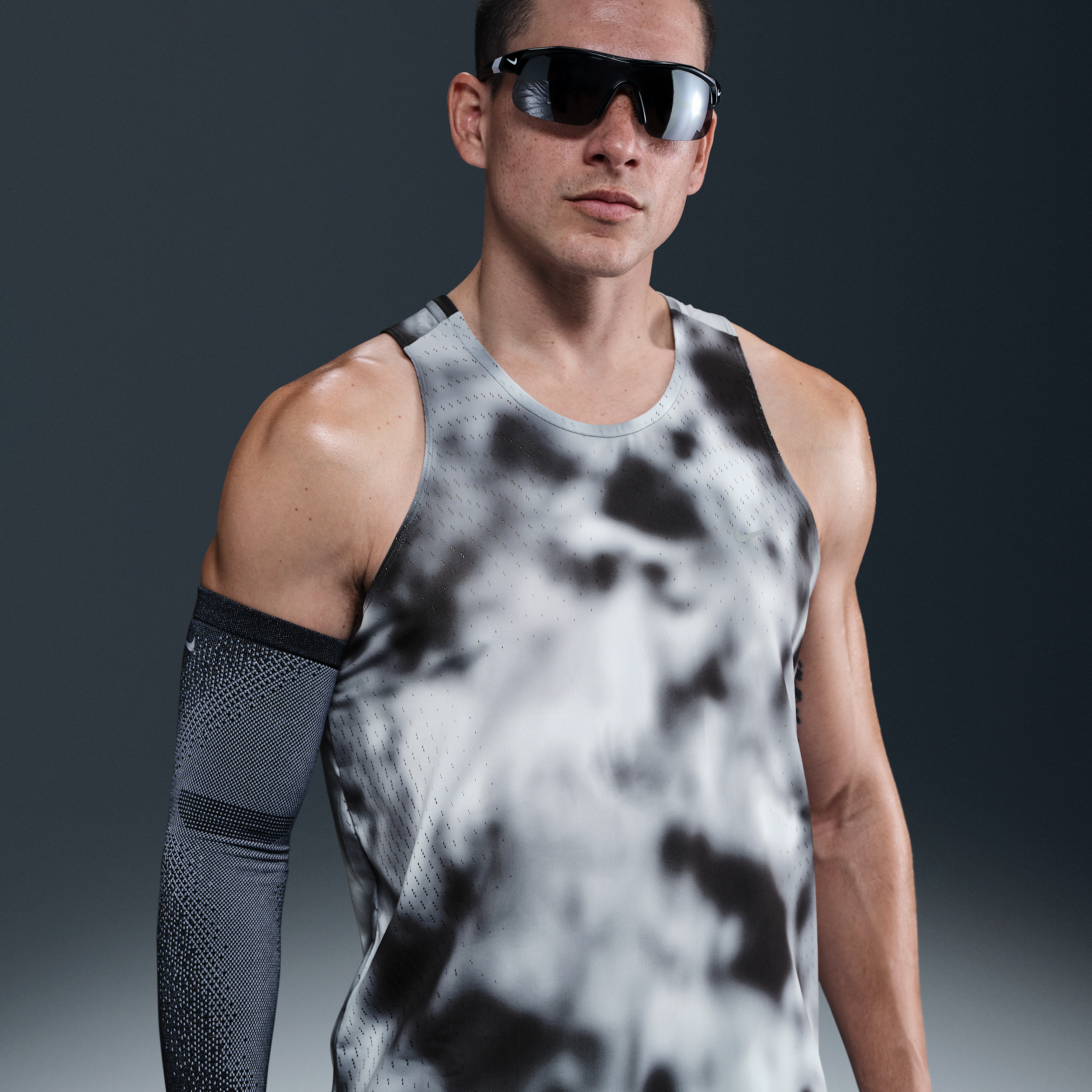 Nike Men's Running Division Breathe Dri-fit Adv Running Tank Top In Black