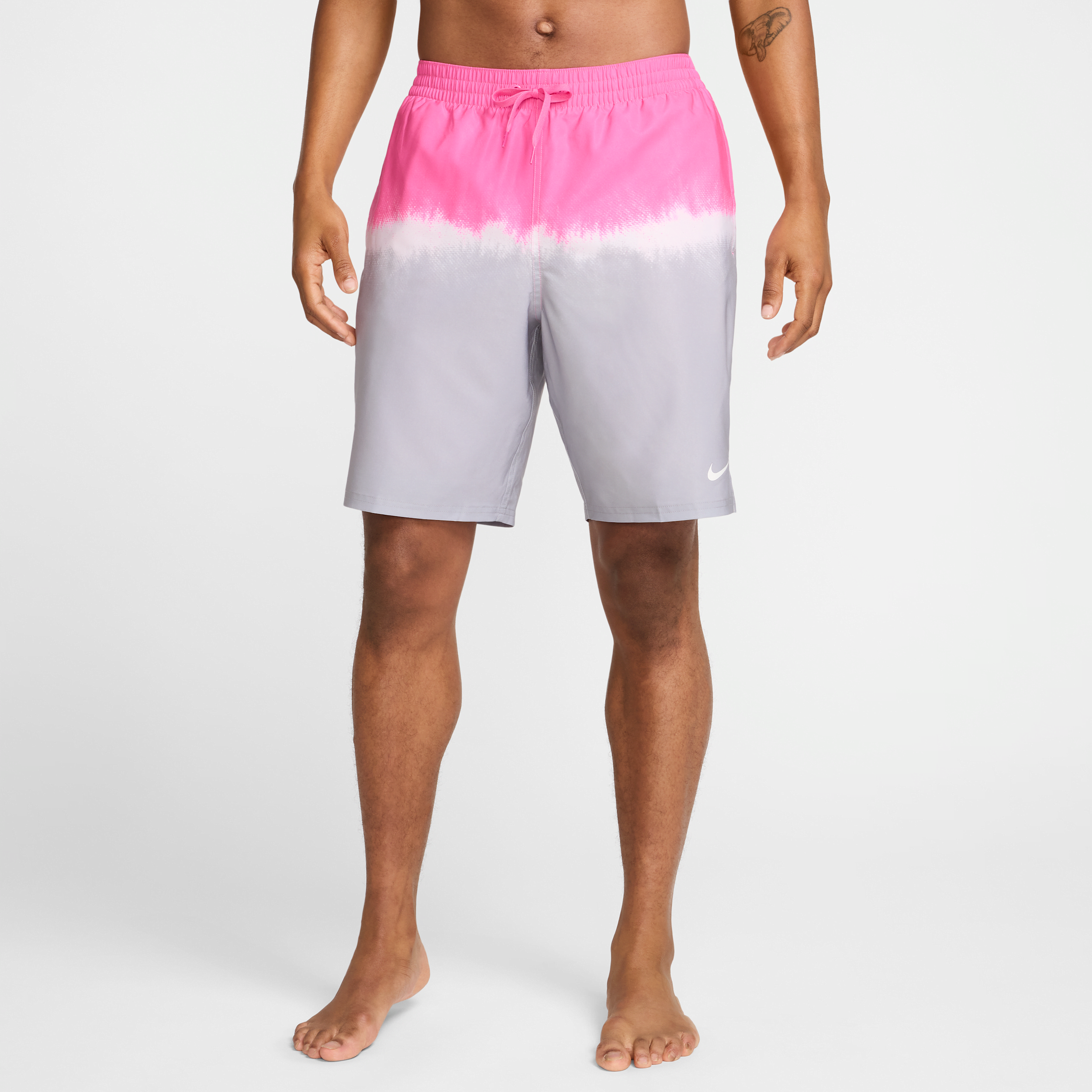 Nike Men's Swim Breaker 9" Boxer Volley Shorts In Pink