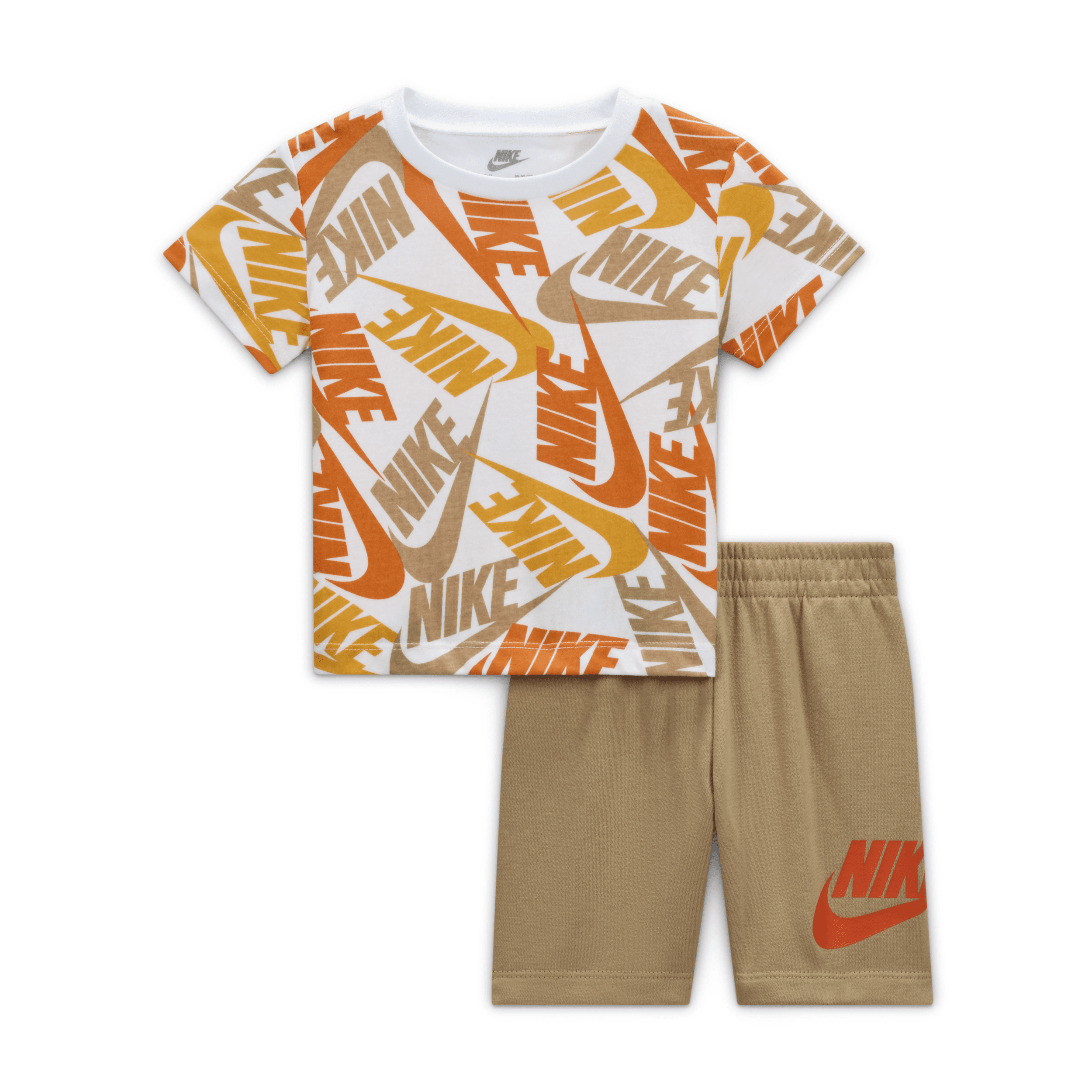 Shop Nike Futura Toss Baby (12-24m) Shorts Set In Brown