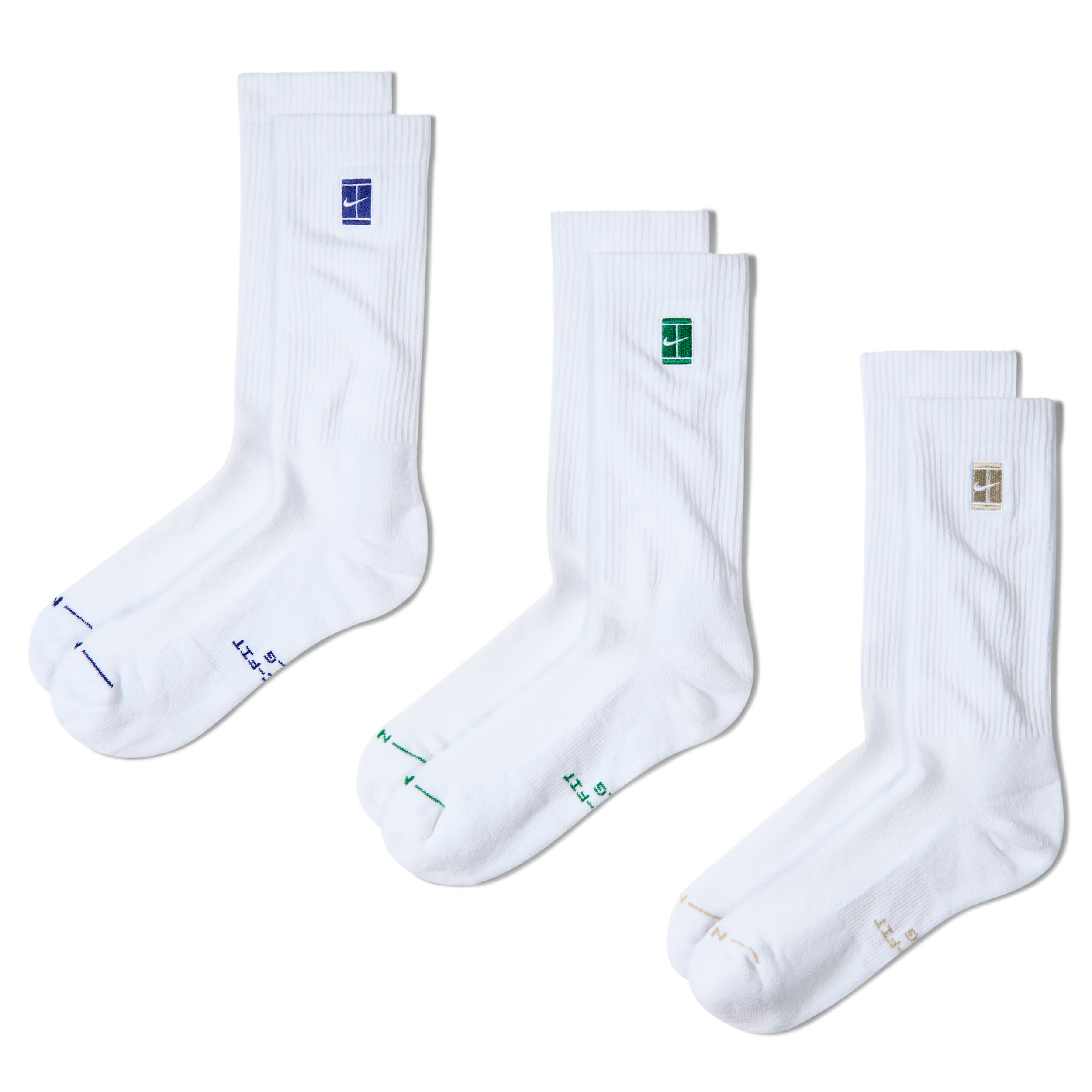 Nike Unisex Everyday Elevated Crew Socks (3 Pairs) in Multicolor | IH8633-903