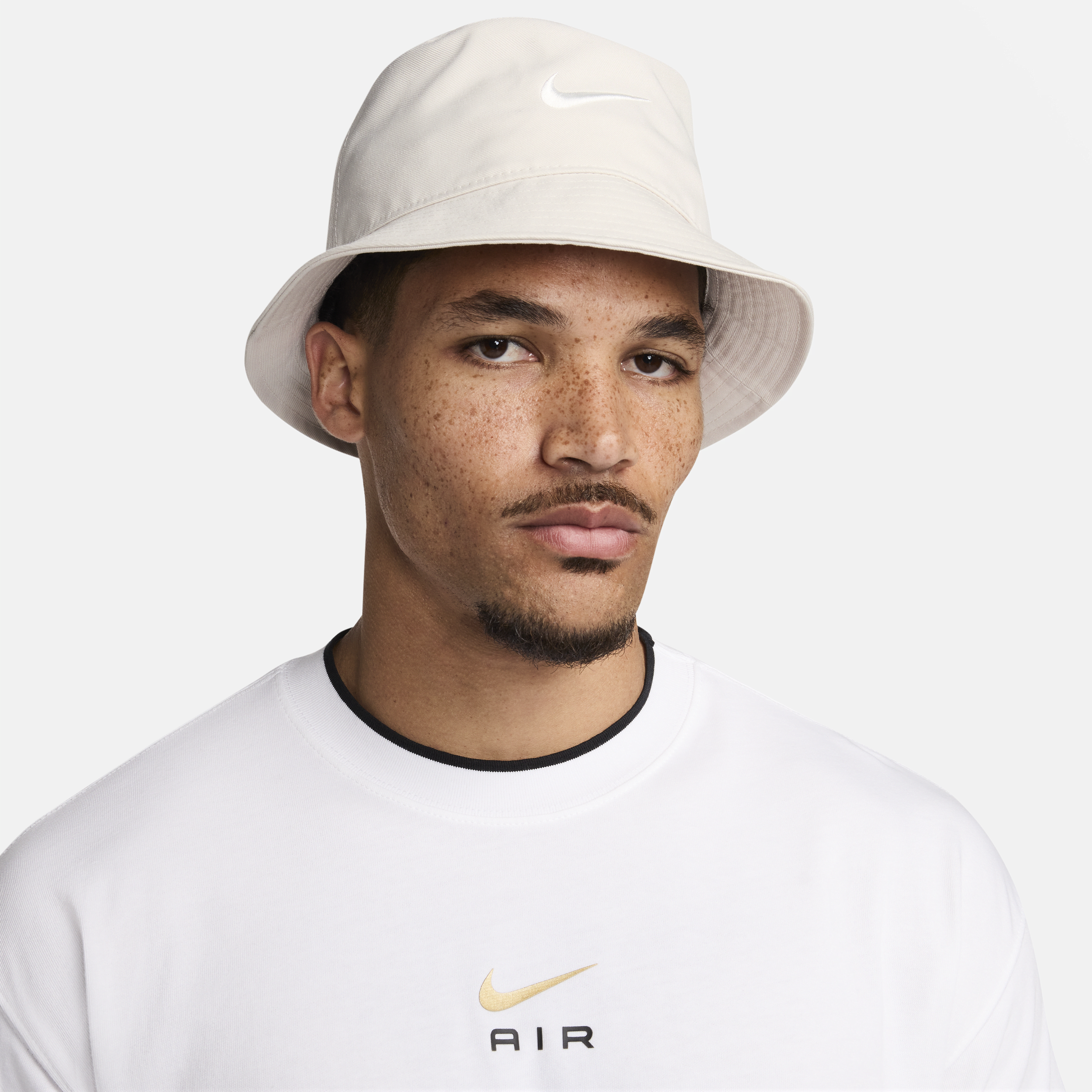 Shop Nike Unisex Apex Swoosh Bucket Hat In Brown