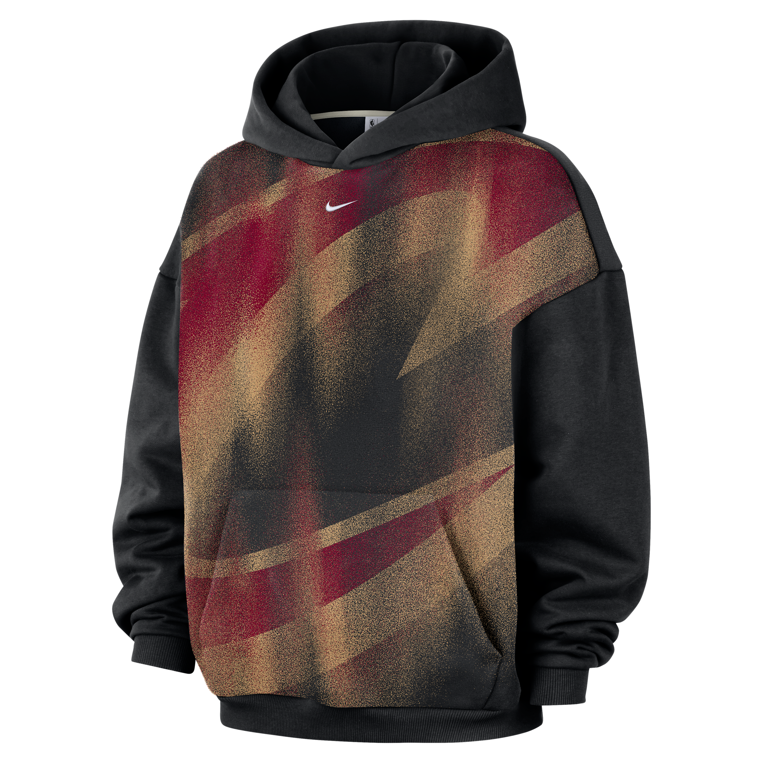 Nike Adult Cleveland Cavaliers Worn With Obsession Standard Issue Therma Fleece Icon Hoodie, Men's, XXL, Black