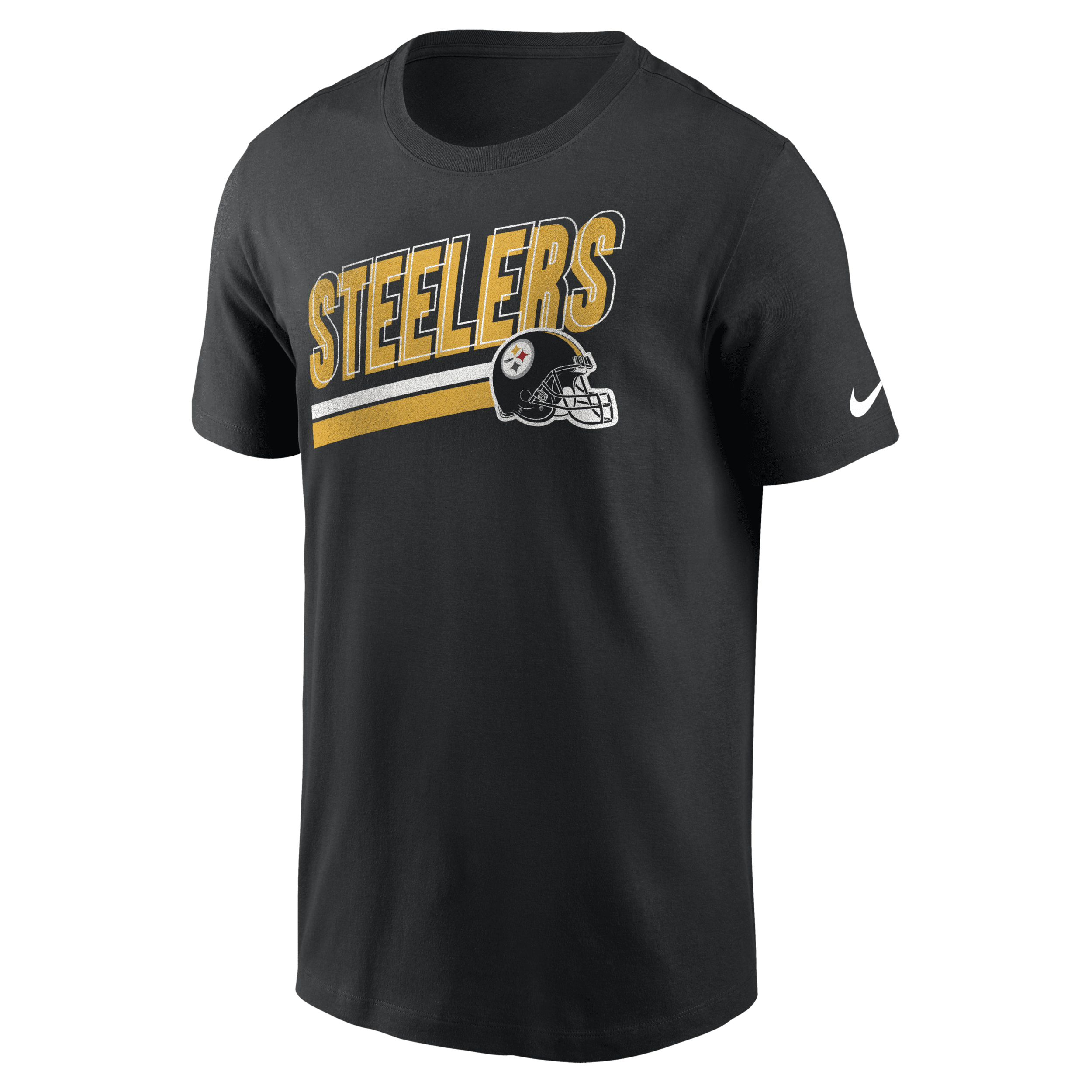 Nike Black Pittsburgh Steelers Essential Blitz Lockup T-shirt In Black