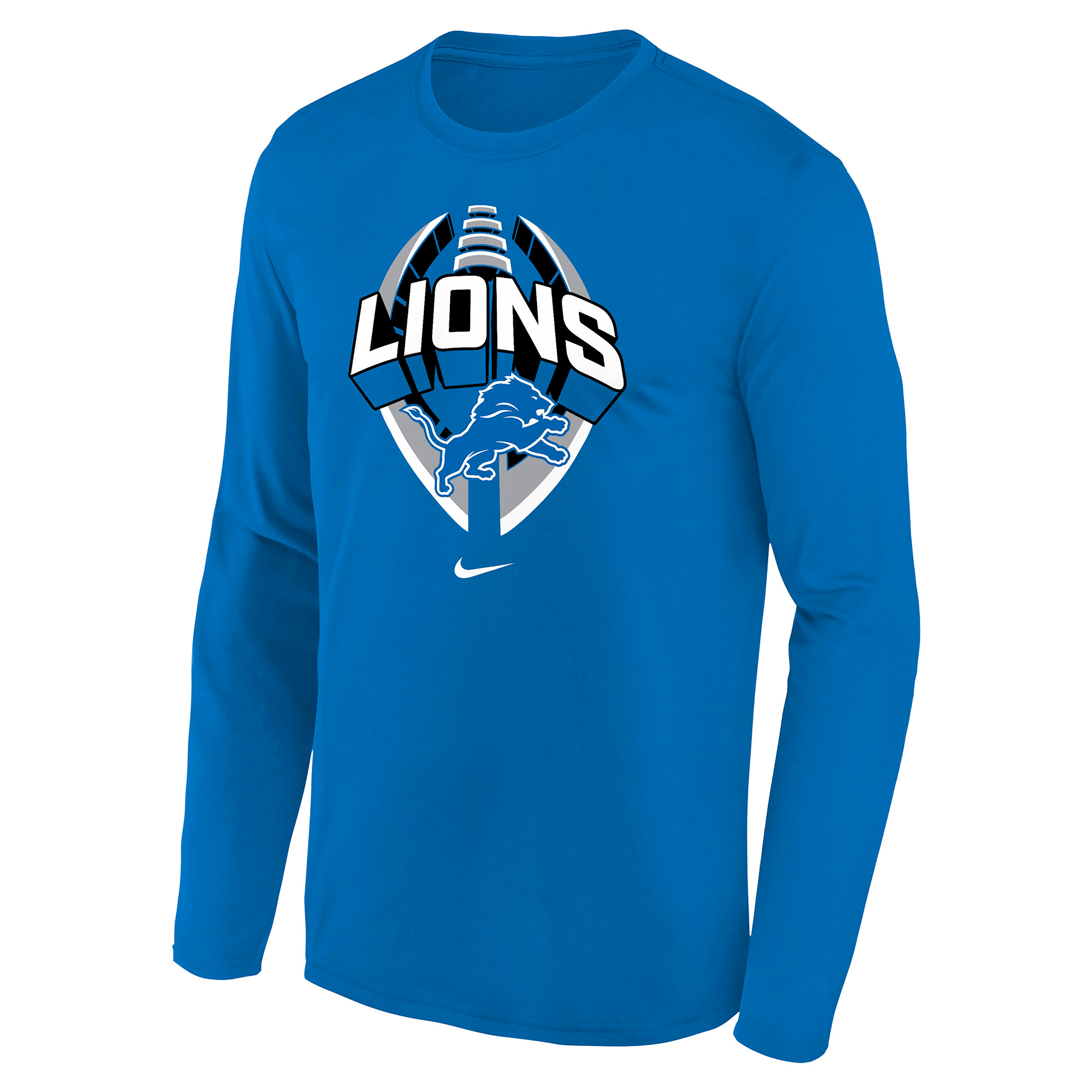Nike Detroit Lions Legend Icon Big Kids'  Dri-fit Nfl Long-sleeve T-shirt In Blue