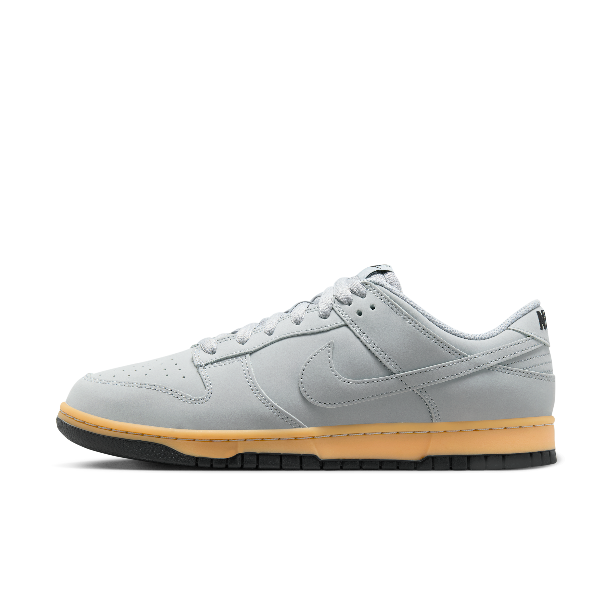 Nike Gray Dunk Low Retro Se Sneakers In Wolf Grey/game Yellow/wolf Grey
