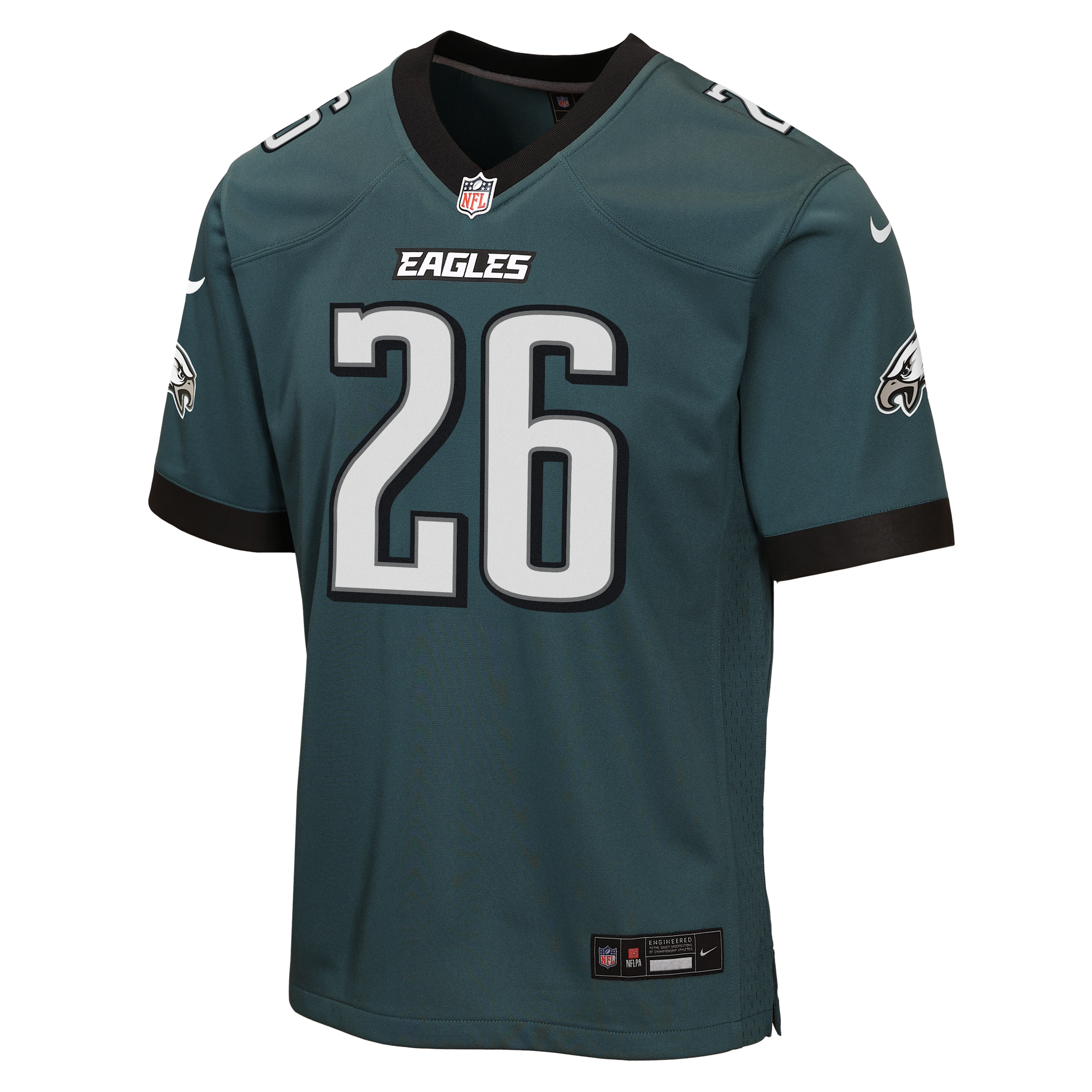 Nike Big Boys and Girls Saquon Barkley Midnight Green Philadelphia Eagles Team Game Jersey - Green