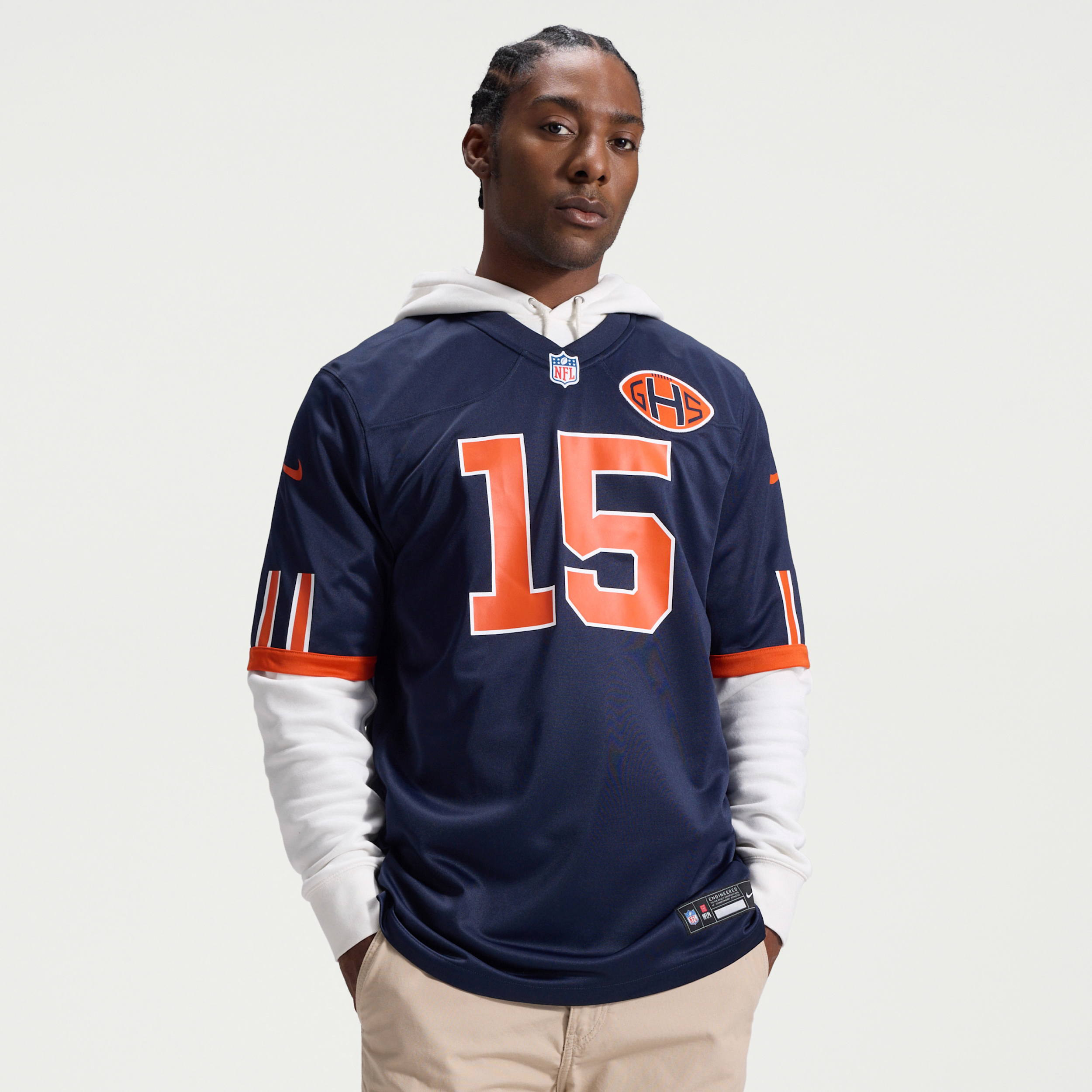 Rome Odunze Chicago Bears Rivalries Collection Nike Men's NFL Game Jersey in Blue | 67NM0JFJ7QF-L45