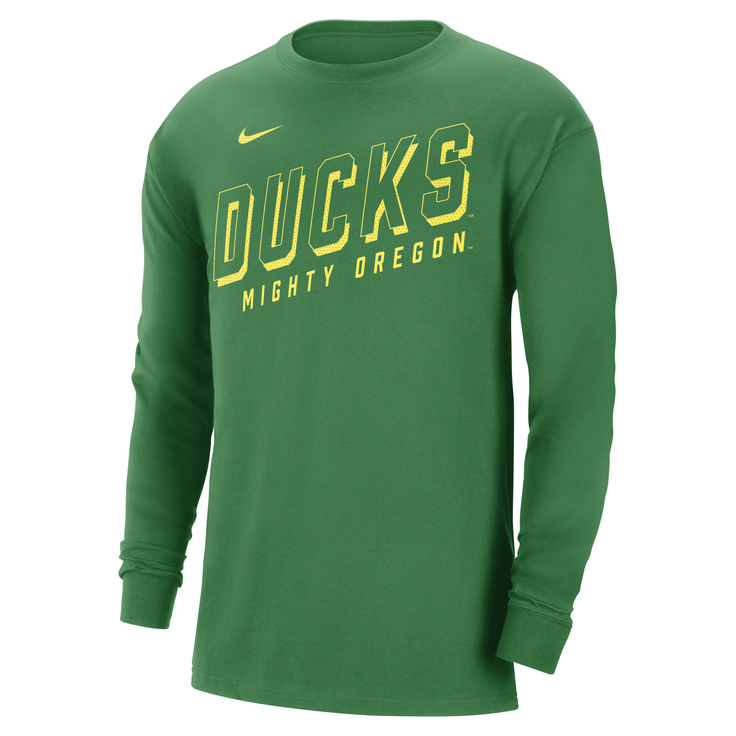 Nike Oregon  Men's College Long-sleeve Max90 T-shirt In Green