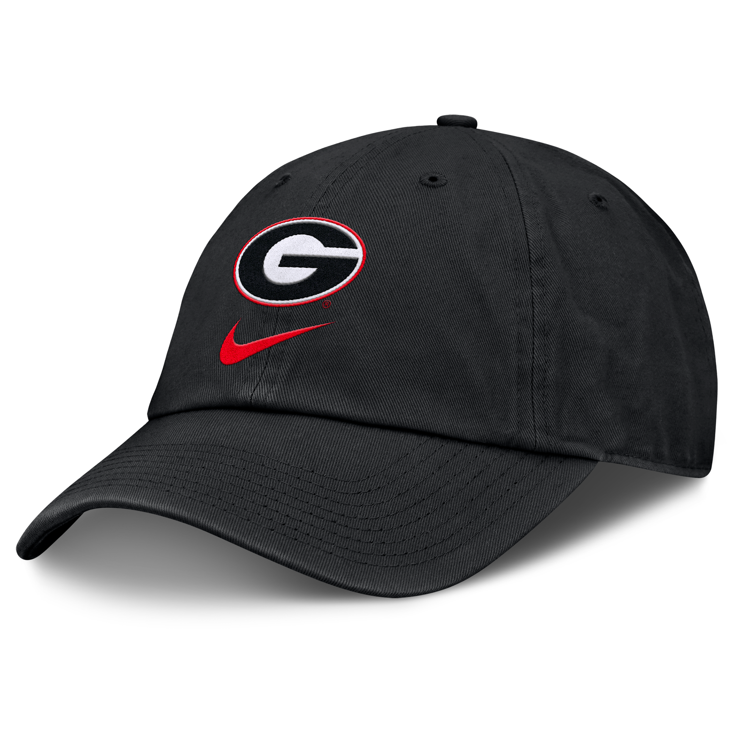 Nike Georgia Primetime Club  Men's College Adjustable Hat In Black