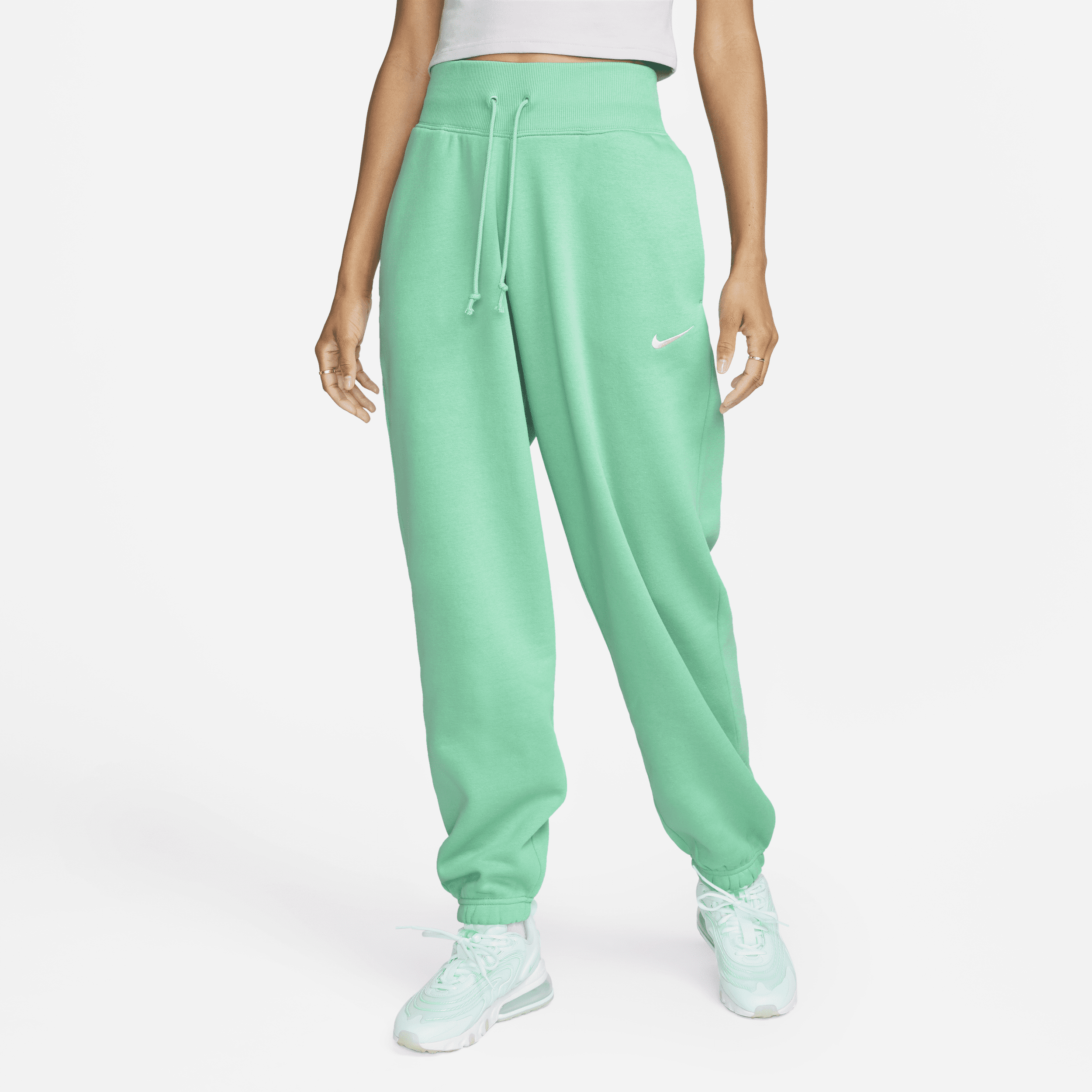 Nike Women's  Sportswear Phoenix Fleece High-waisted Oversized Sweatpants In Green