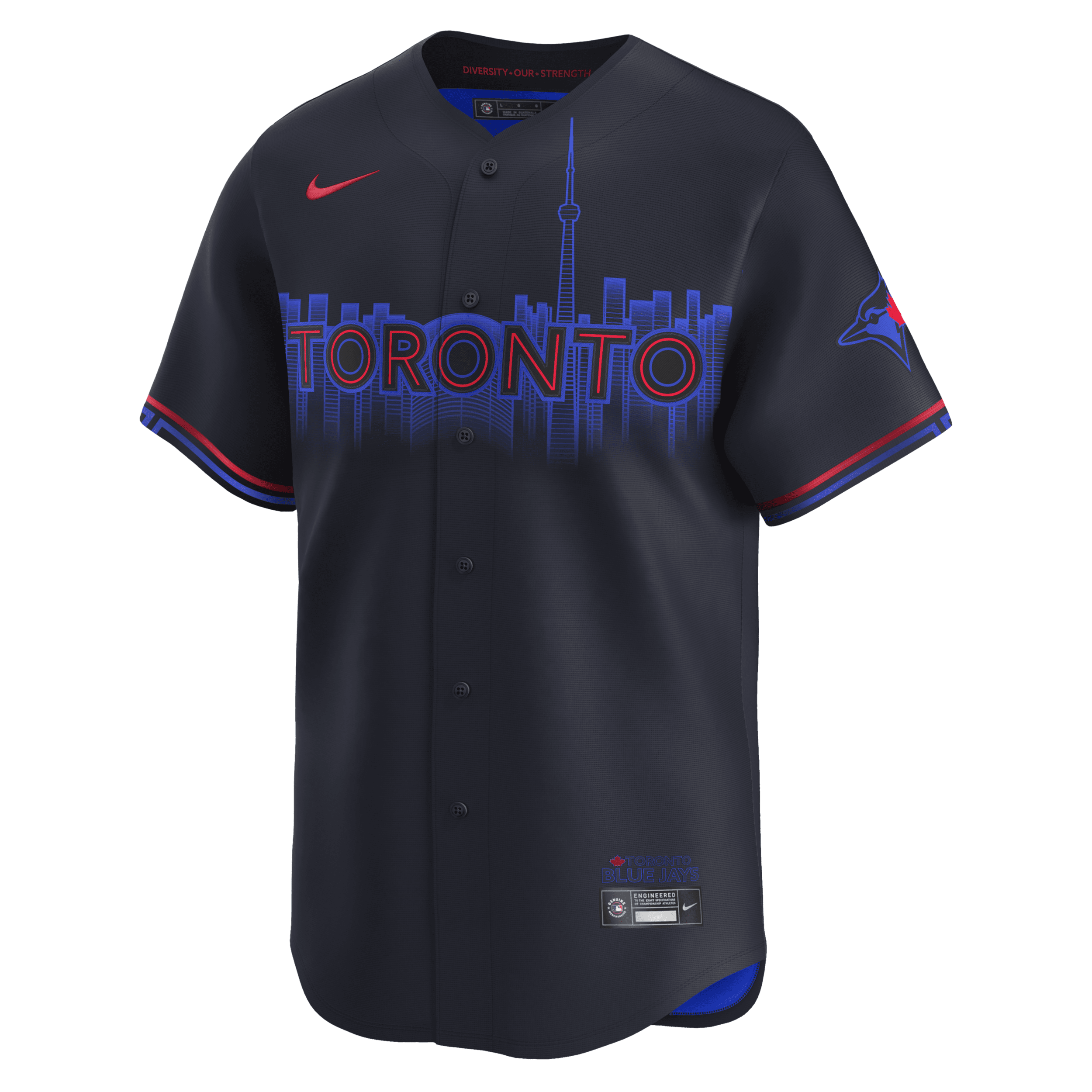 Toronto Blue Jays City Connect Nike Men's Dri-FIT ADV MLB Limited Jersey in Blue | T7LM07YLTOR-L23