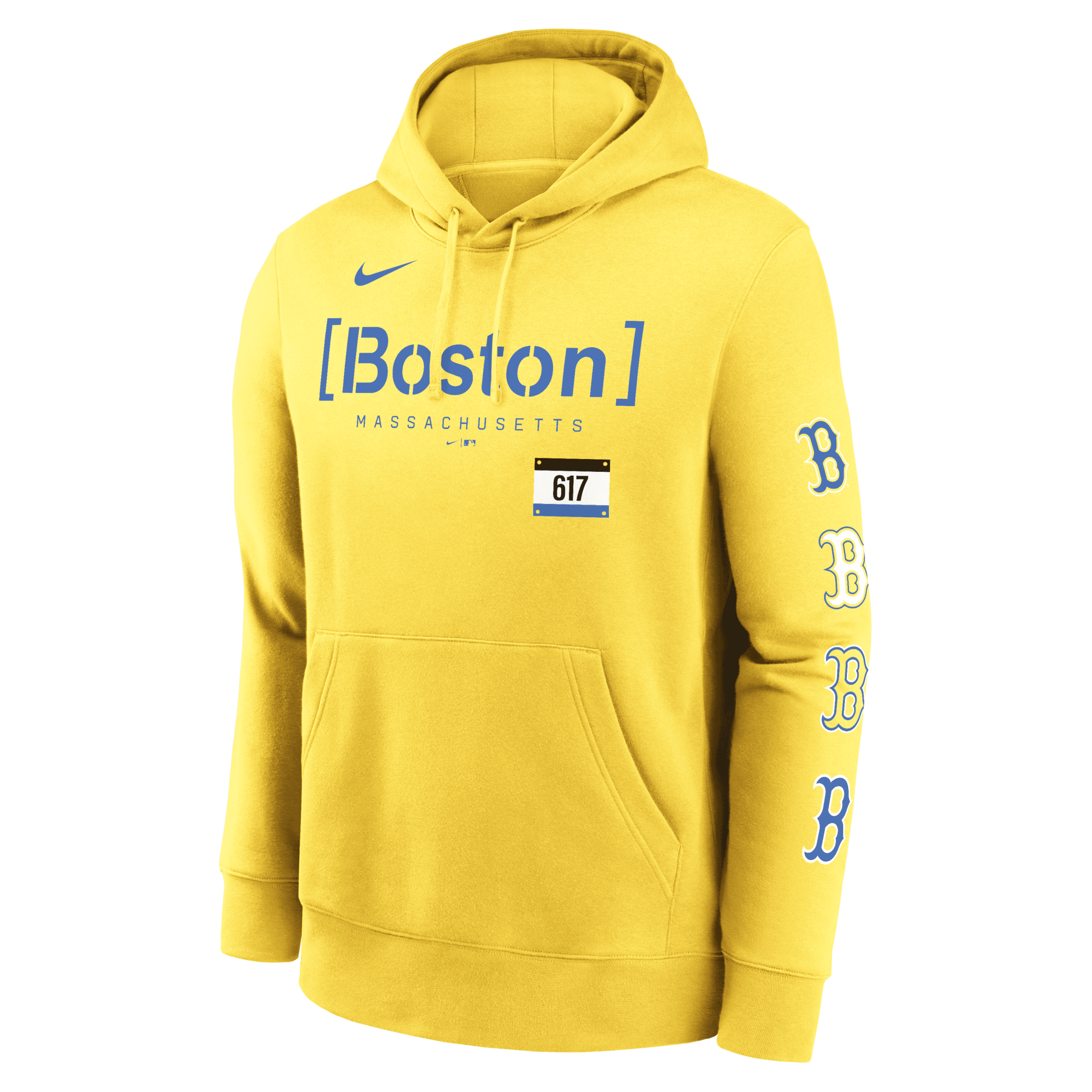 Nike Boston Red Sox City Connect Club Menâs  Men's Mlb Pullover Hoodie In Yellow