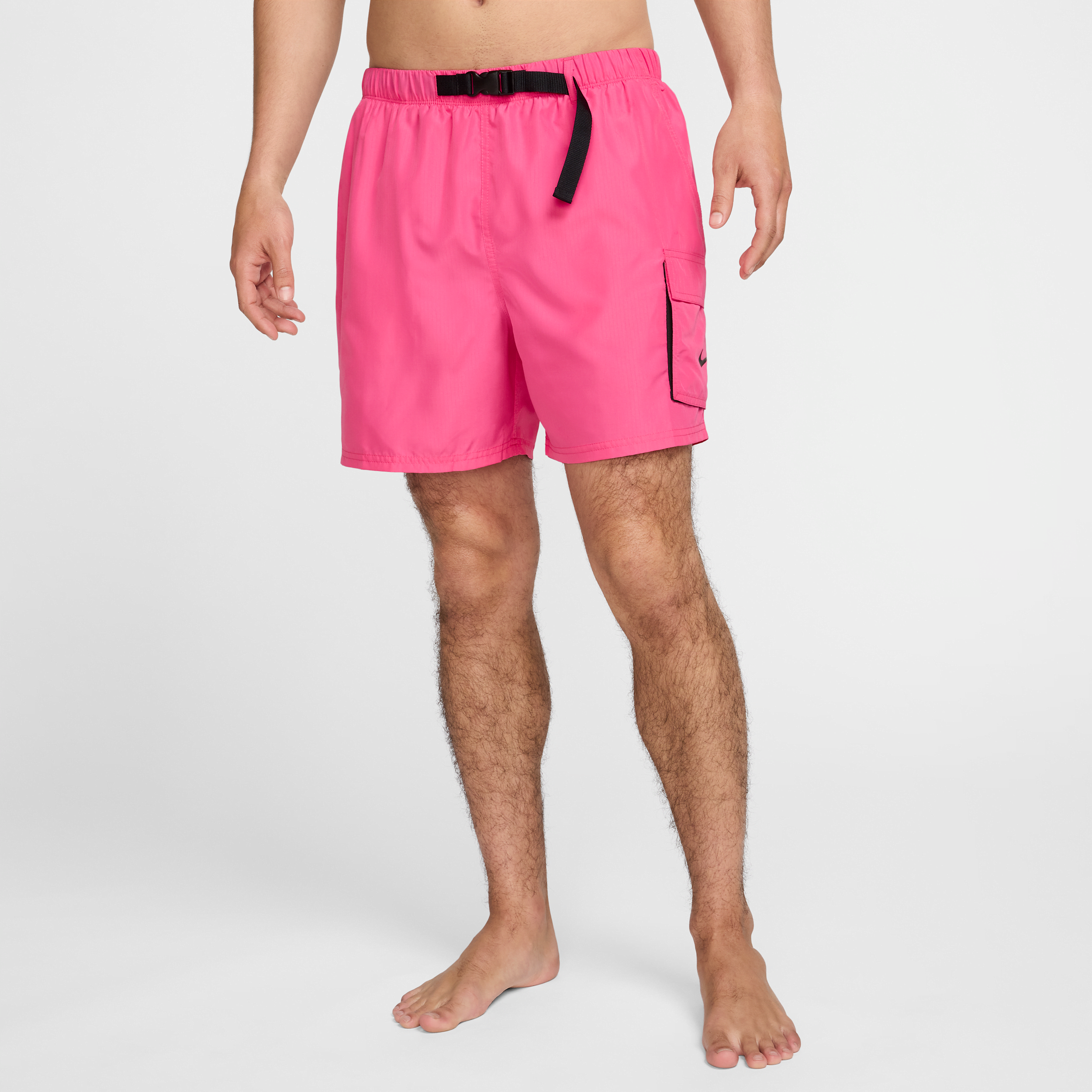 Nike Men's Swim Voyage 5" Brief-lined Cargo Shorts In Pink