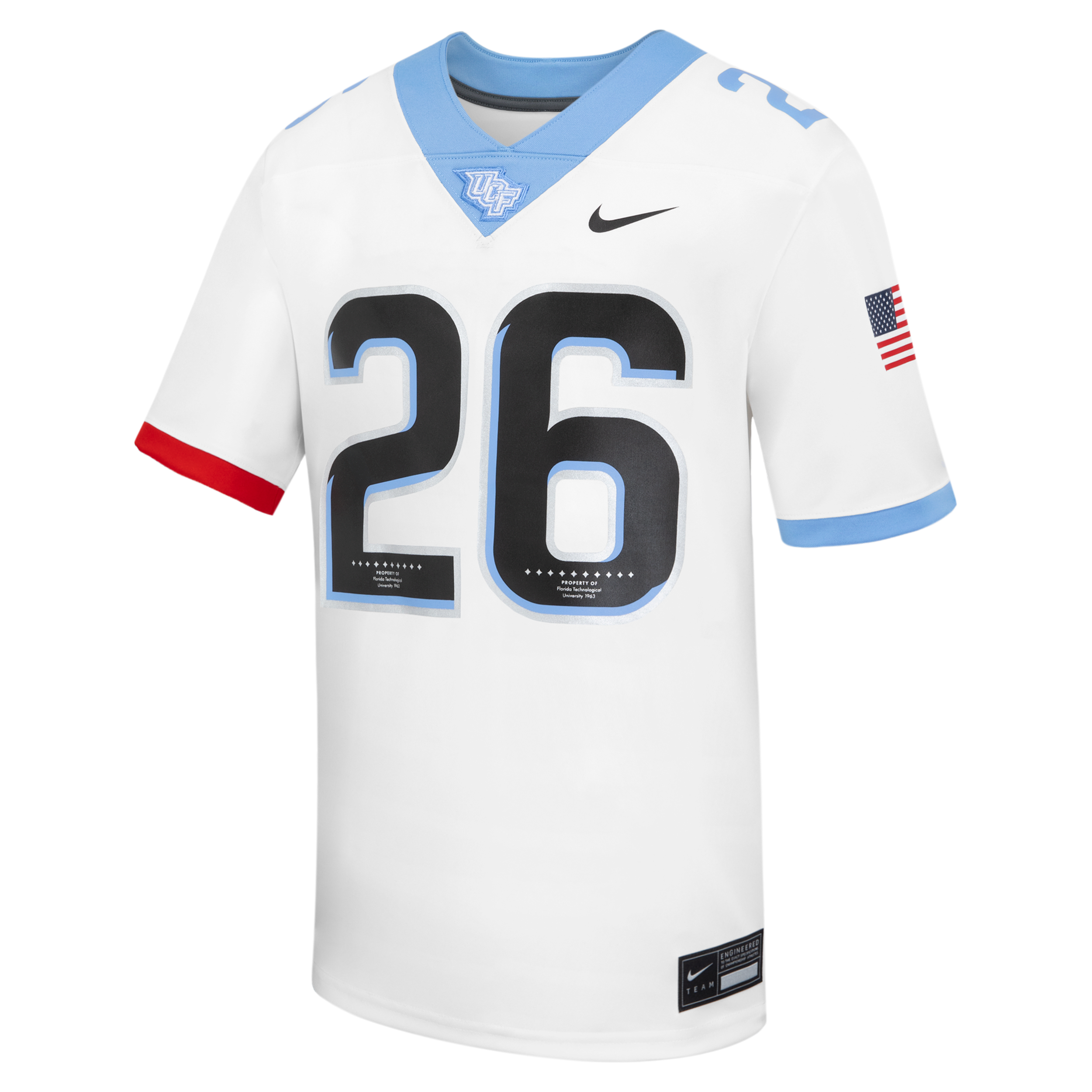 UCF Nike Men's College Untouchable Game Jersey in White | P31811J712UCFL-WHT