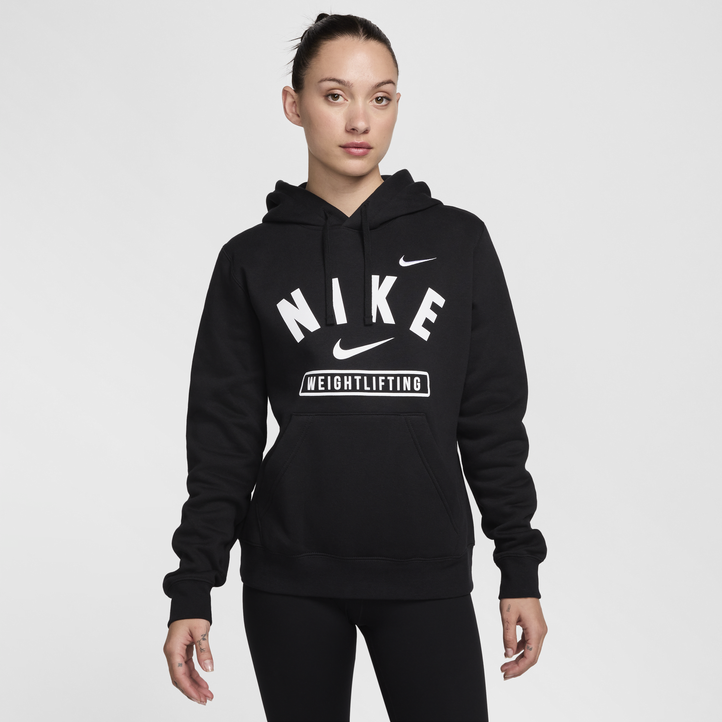 Nike Women's Weightlifting Pullover Hoodie In Black