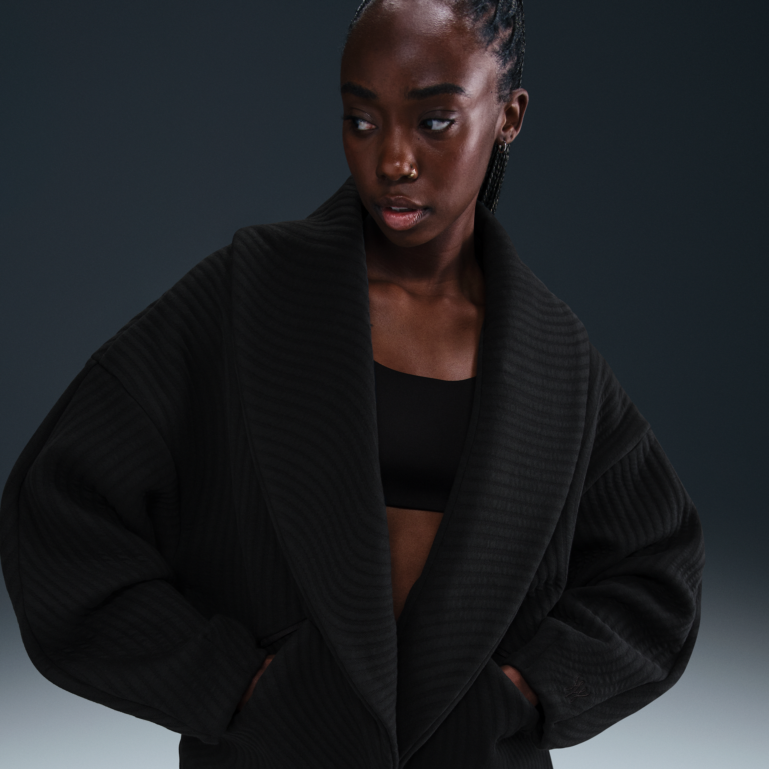 Nike X Serena Williams Design Crew Jacket In Black