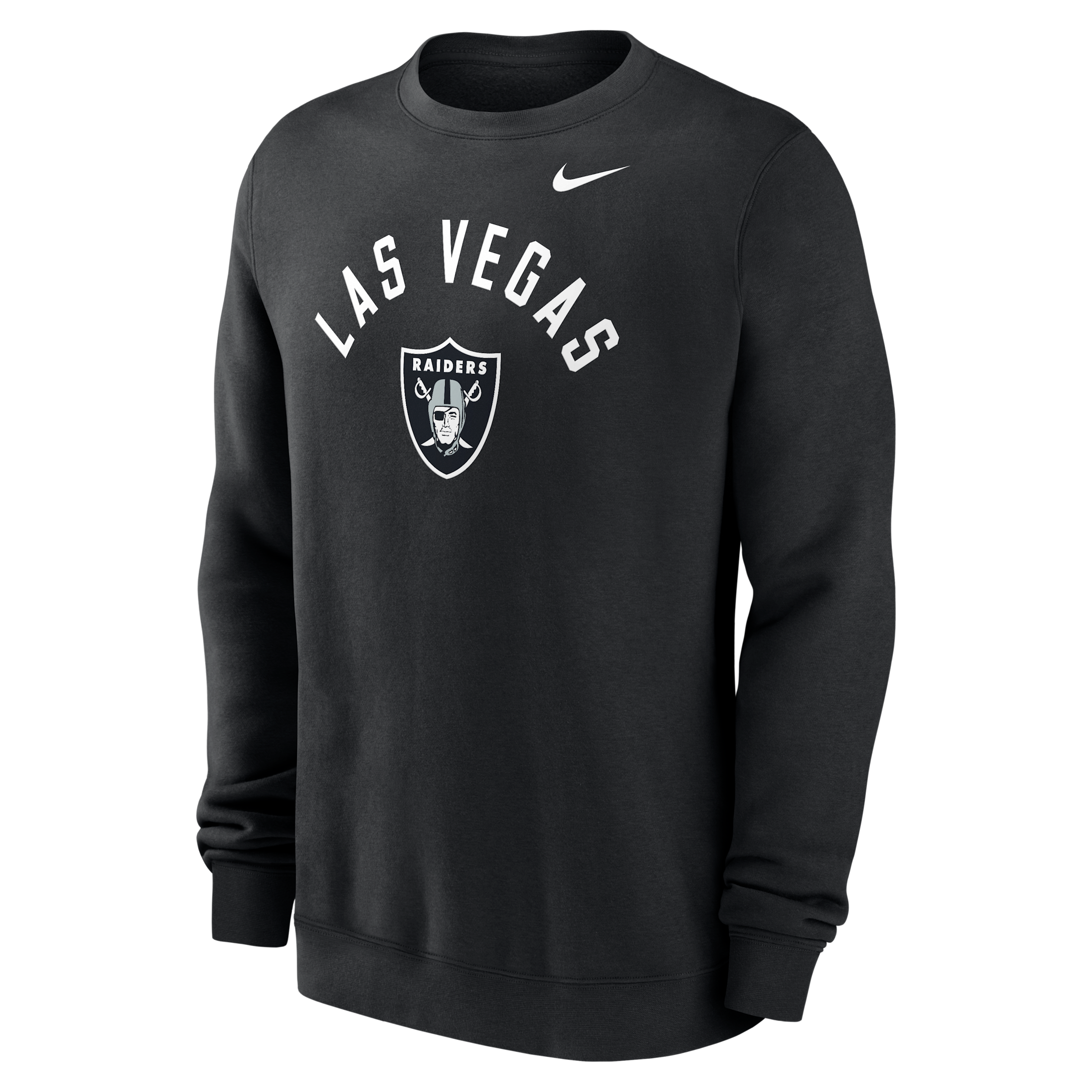 Nike Men's Black Las Vegas Raiders Defensive Leader Club Fleece Pullover Sweatshirt - Black