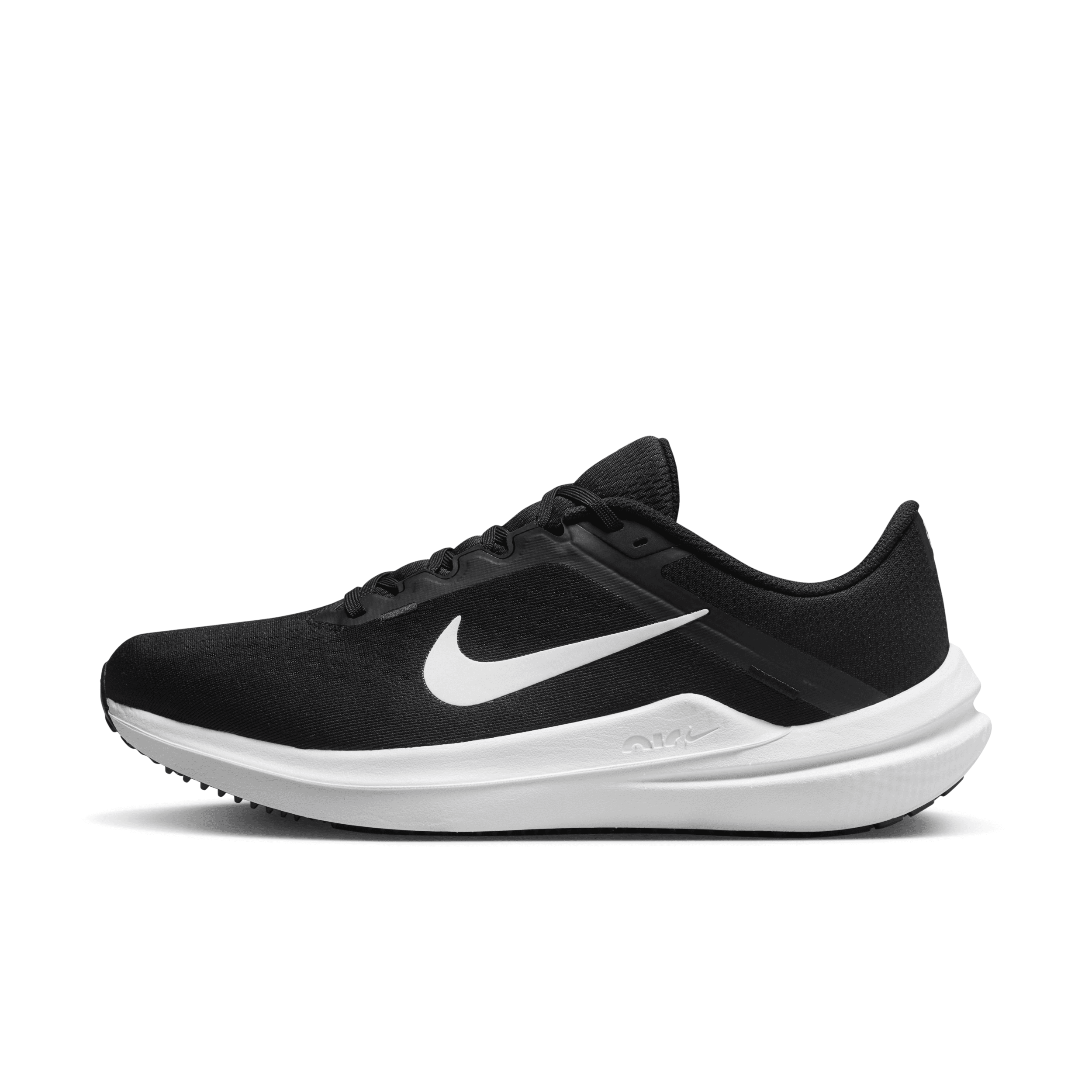 Shop Nike Men's Winflo 10 Road Running Shoes In Black