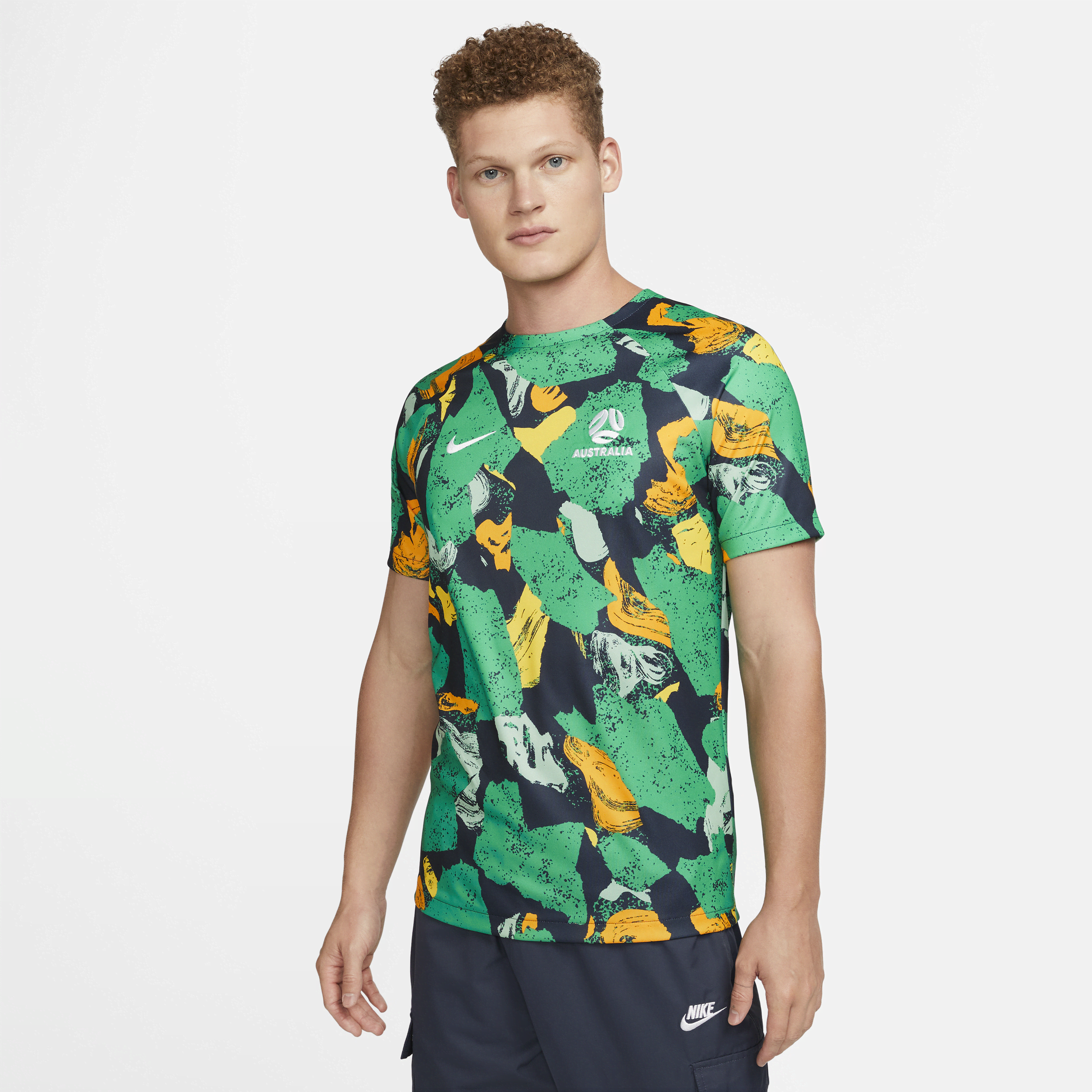 Shop Nike Australia  Men's Dri-fit Pre-match Soccer Top In Yellow