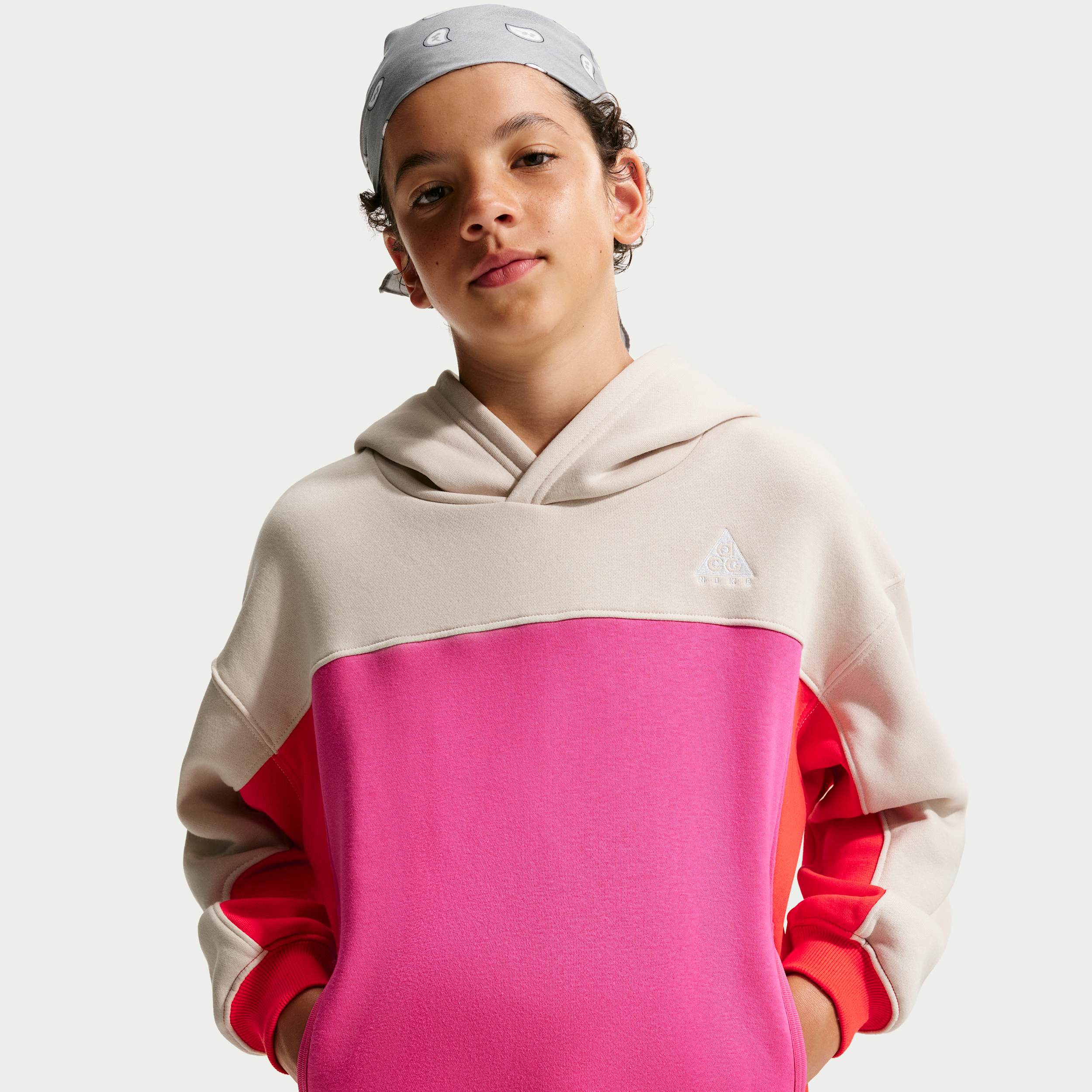 Nike ACG Big Kids' Fleece Hoodie in Brown | 9WCA08-X27