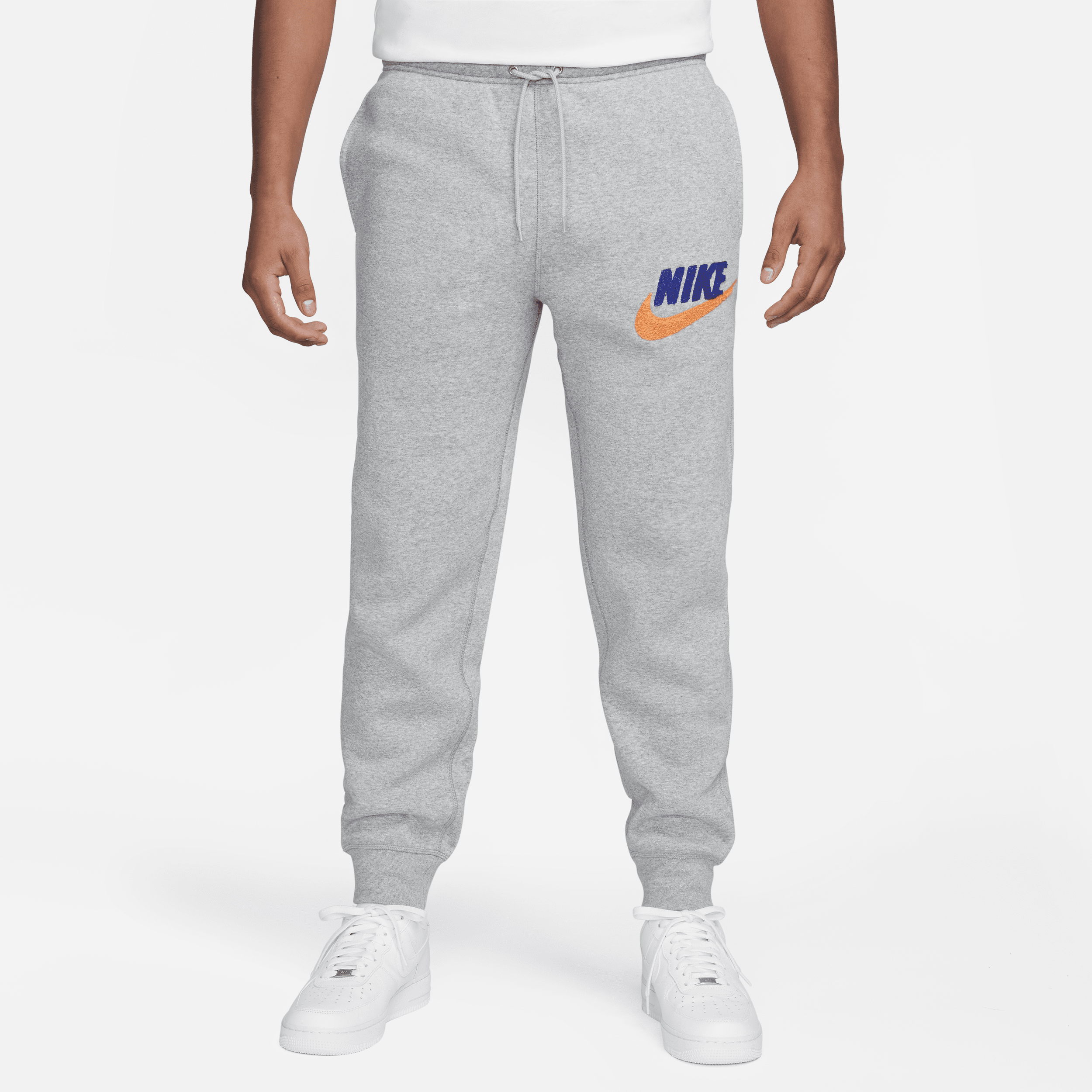 Shop Nike Men's Club Fleece Fleece Jogger Pants In Grey