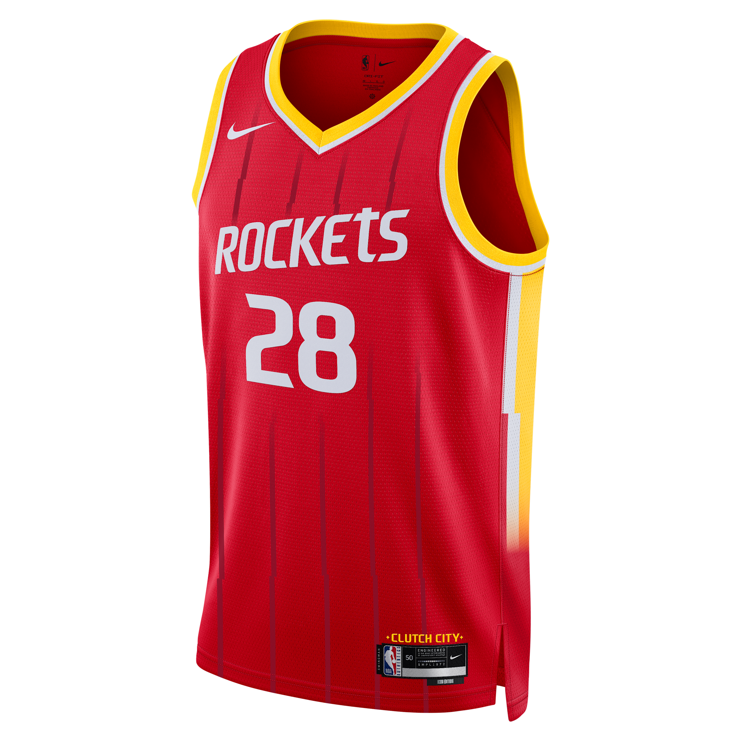Nike Men's Houston Rockets Icon Edition Dri-FIT NBA Swingman Jersey in Red | II4511-659