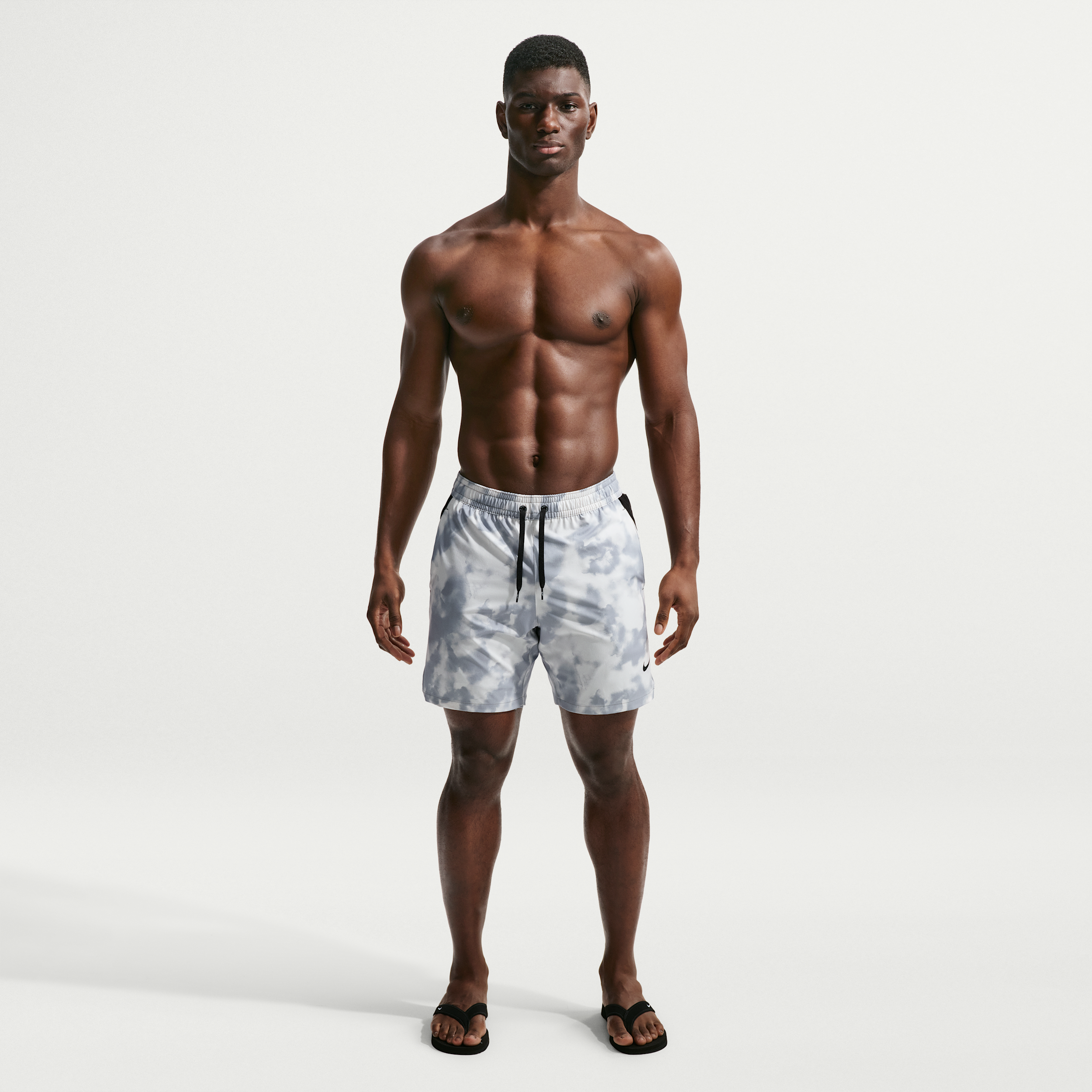 Nike Men's Contend Essential 7" Boxer Volley Swim Trunks, Medium, Wolf Grey