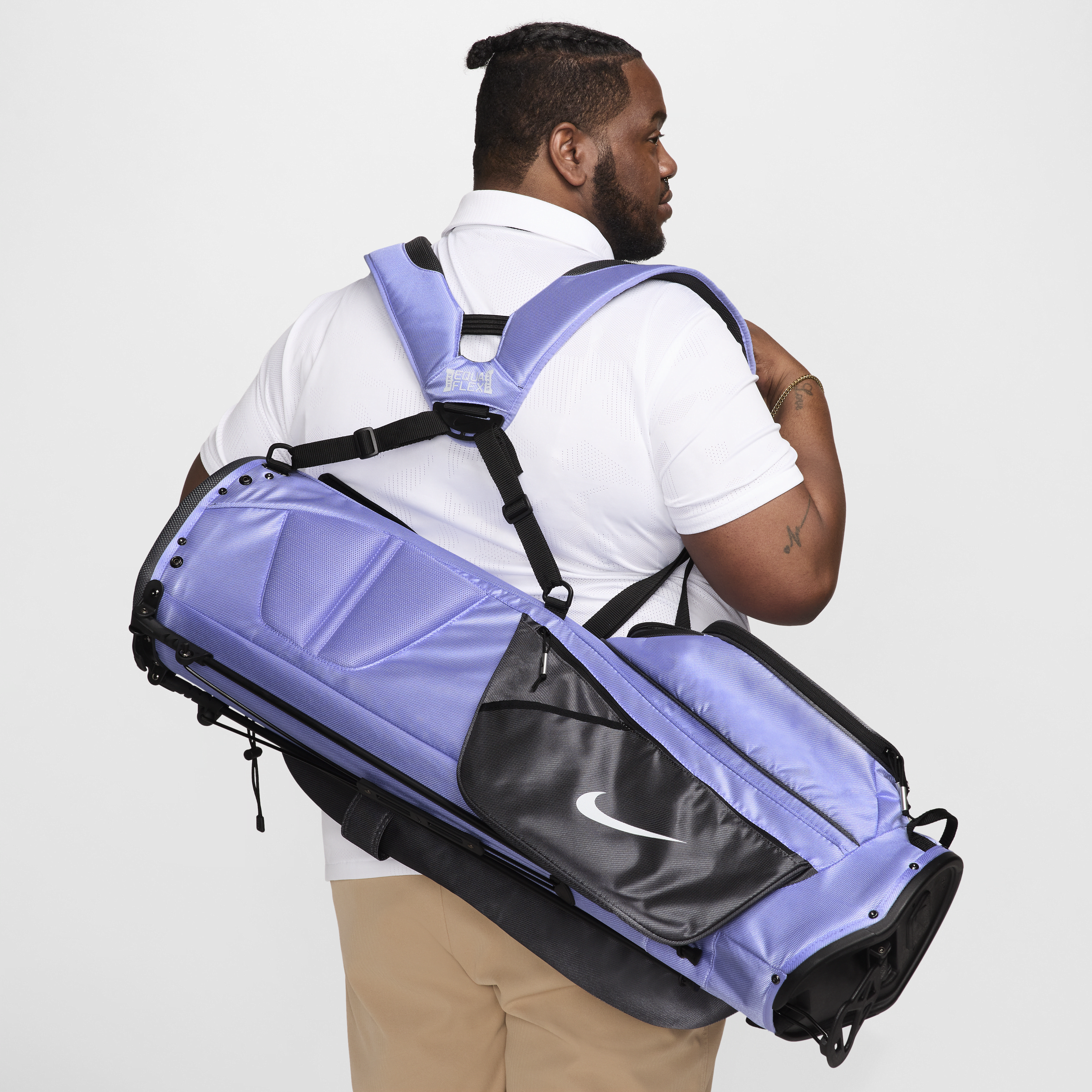 Shop Nike Unisex Sport Lite Golf Bag In Purple