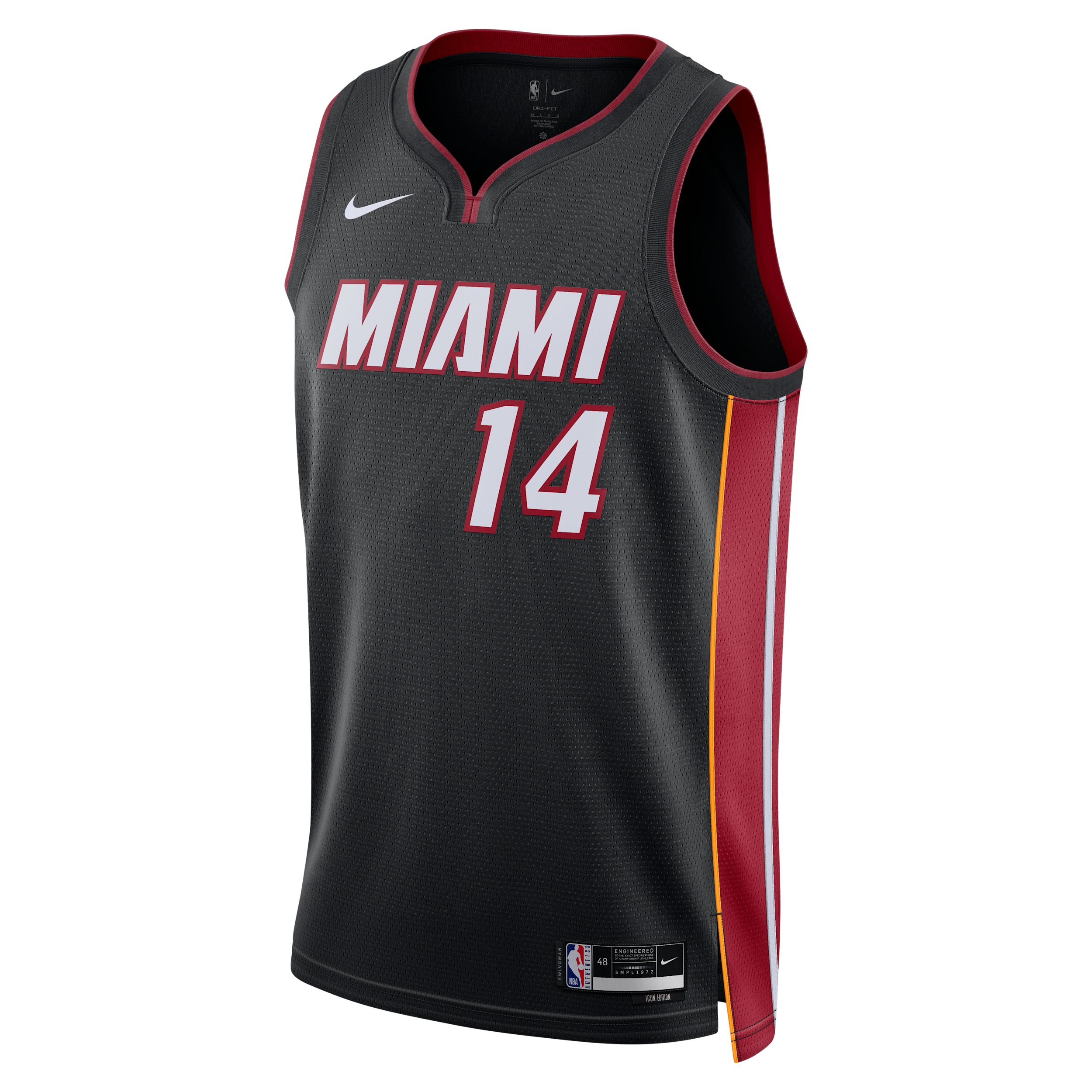 Miami Heat Icon Edition Nike Men's Dri-FIT NBA Swingman Jersey in Black | DN2011-011
