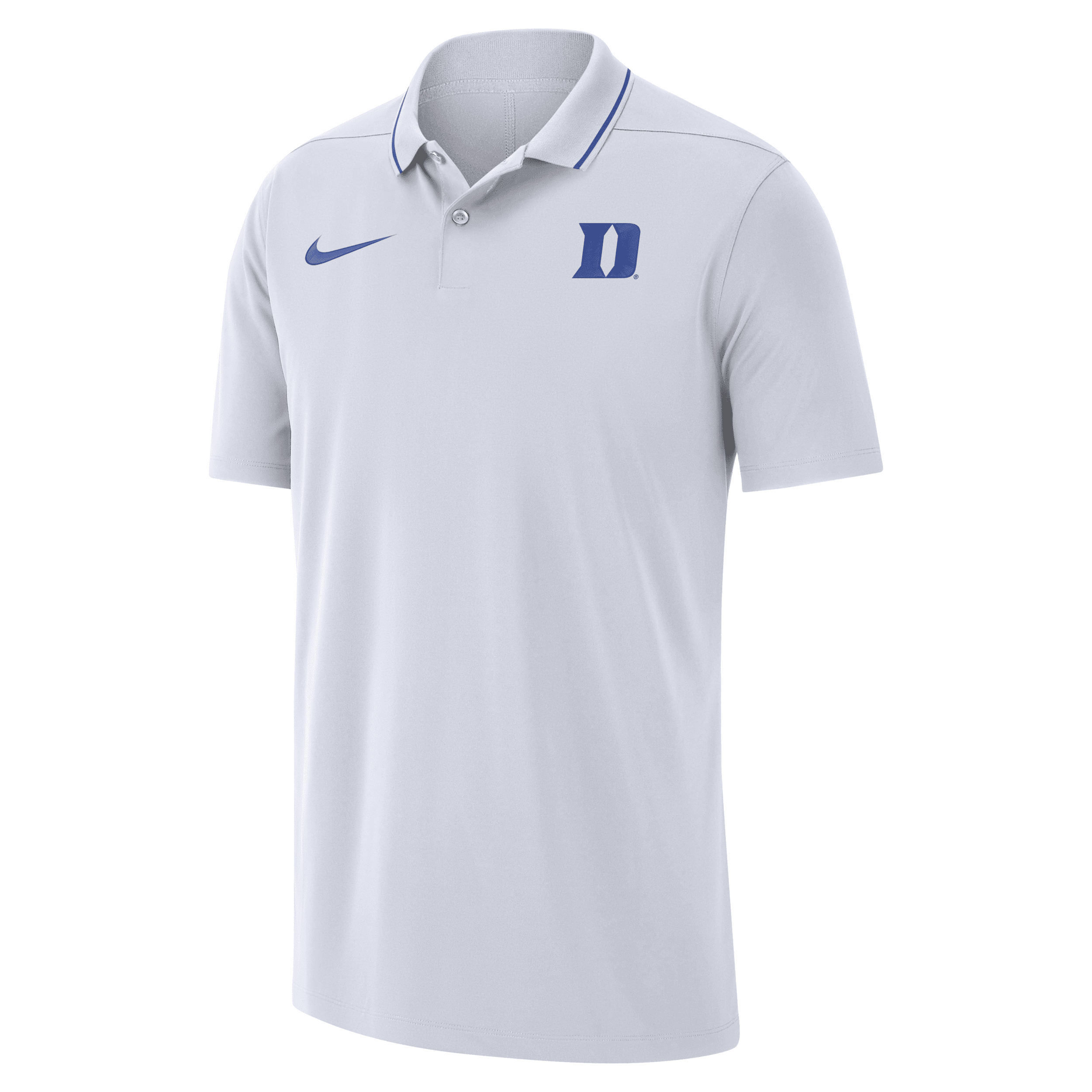 Nike Duke  Men's Dri-fit College Coaches Polo In White