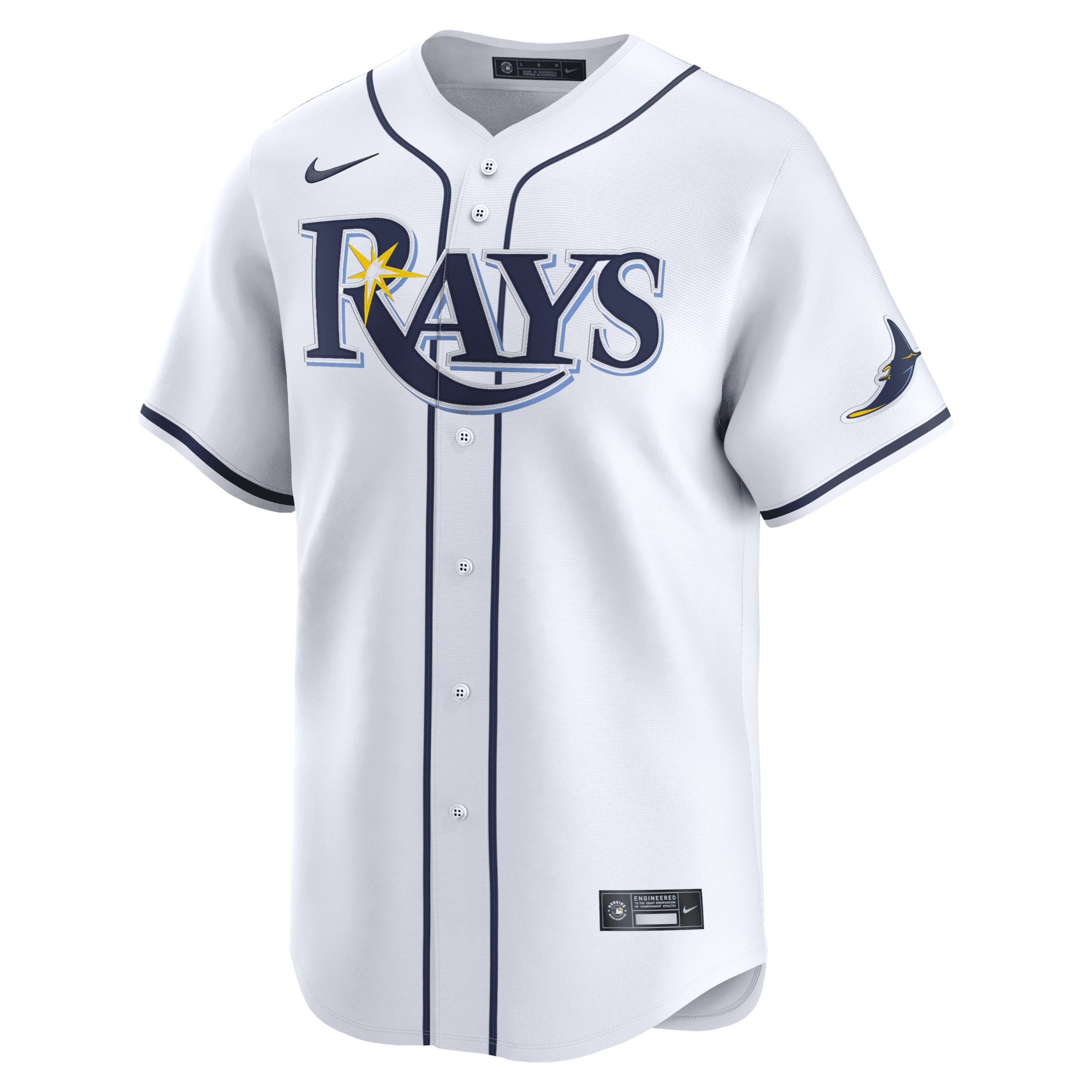 Nike Wander Franco Tampa Bay Rays  Men's Dri-fit Adv Mlb Limited Jersey In White