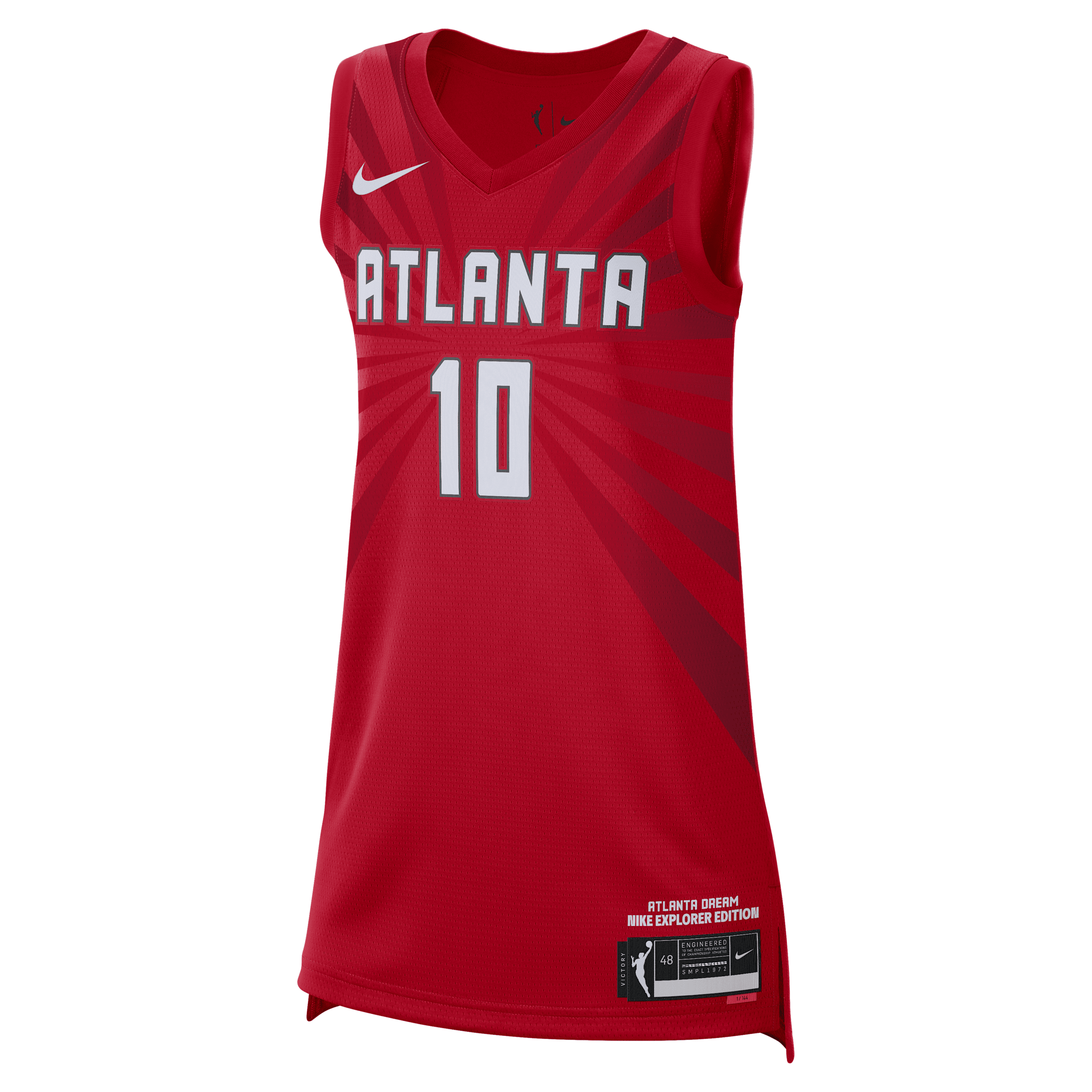 Atlanta Dream Explorer Edition Nike Women's Dri-FIT WNBA Victory Jersey in Red | DC9566-661