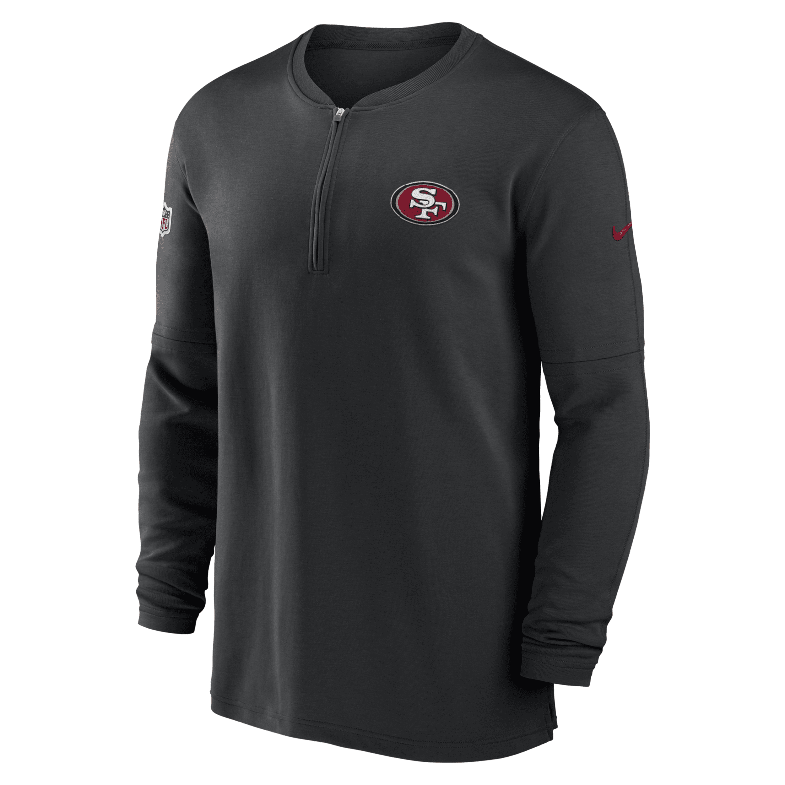 San Francisco 49ers Sideline Men’s Nike Men's Dri-Fit NFL Long-Sleeve Top in Black, Size: Medium | 00MB00A73-0BT