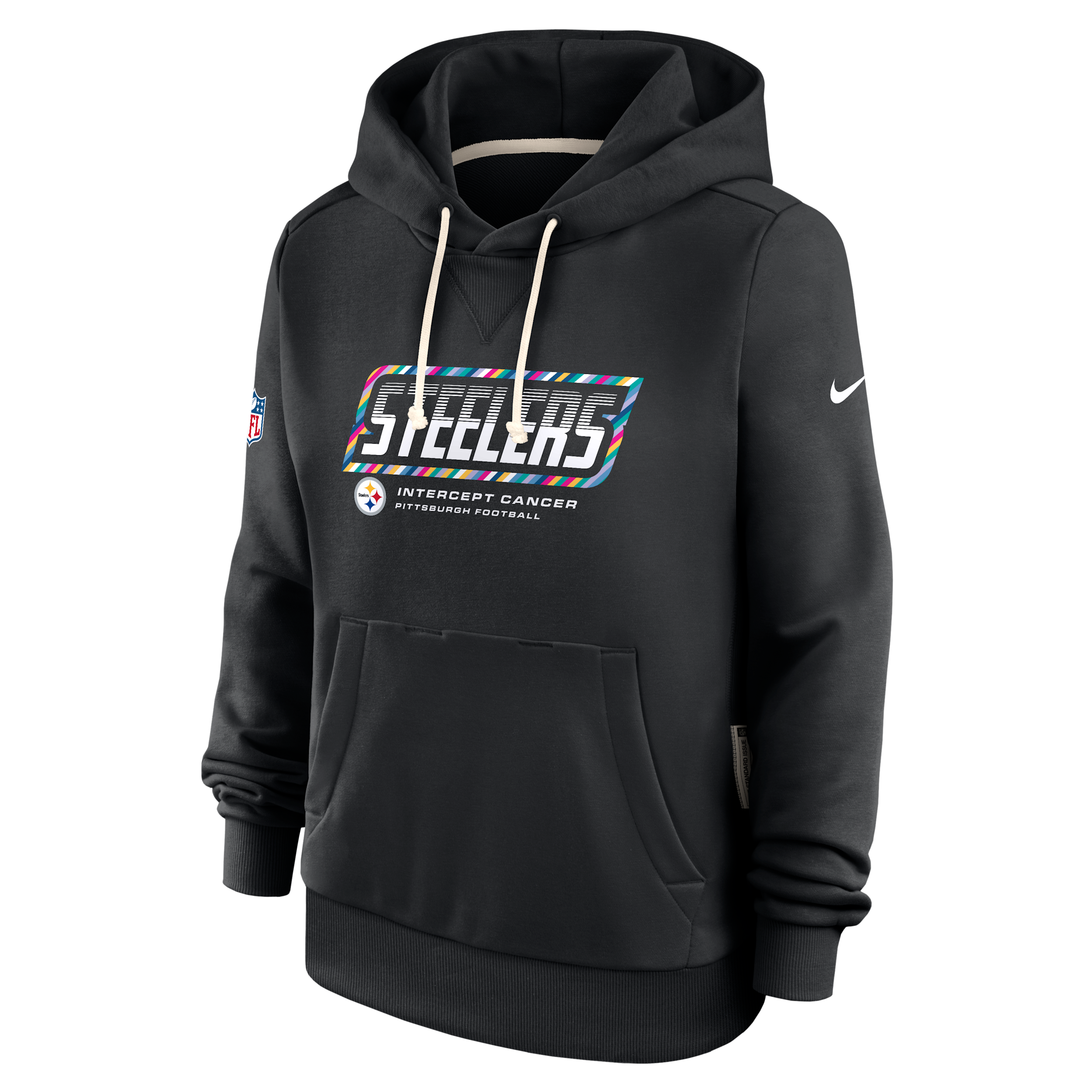 Nike Women's Black Pittsburgh Steelers 2026 Nfl Crucial Catch Sideline Standard Issue Dri-fit Pullover Hoodie - Black