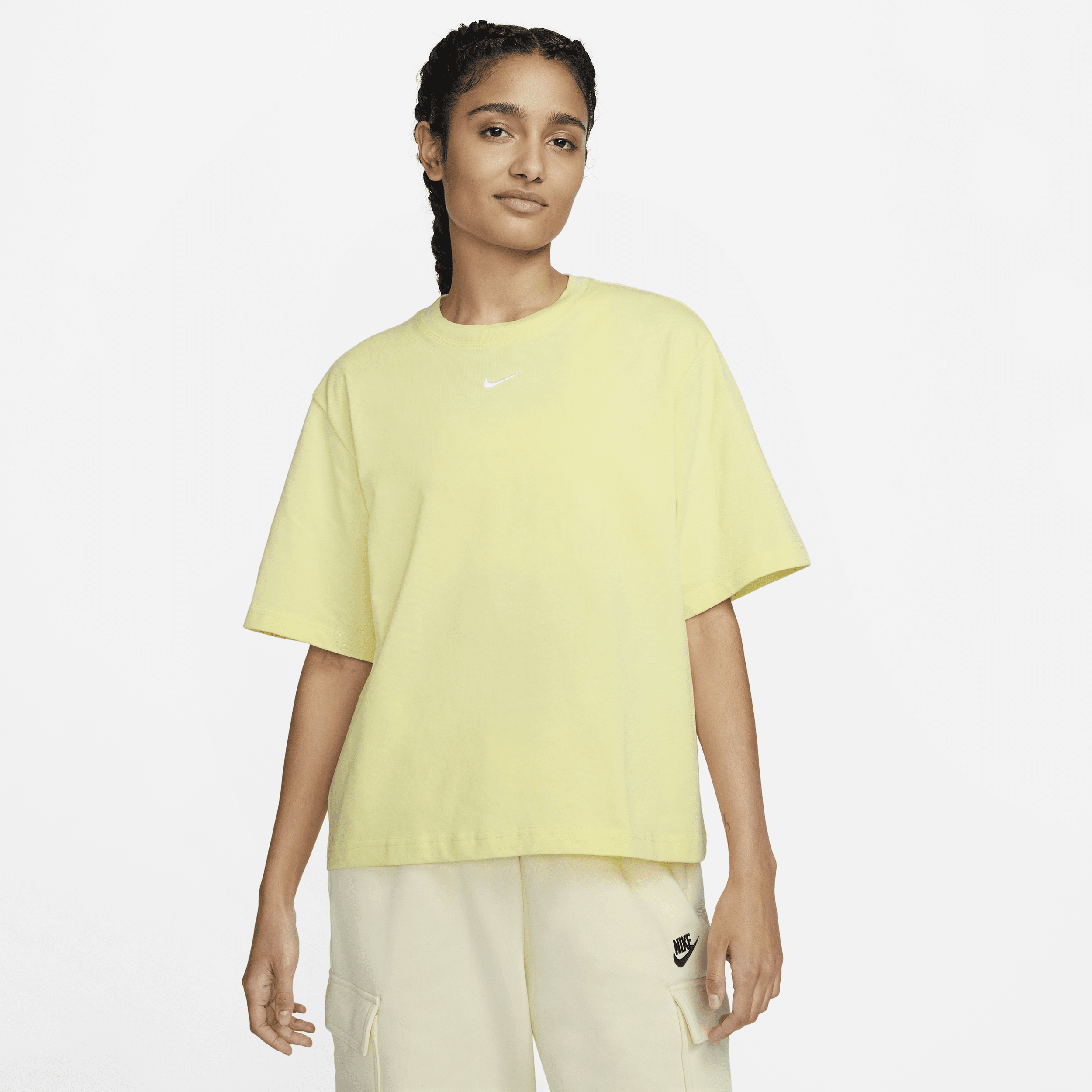 Nike Women's  Sportswear Essentials Boxy T-shirt In Yellow