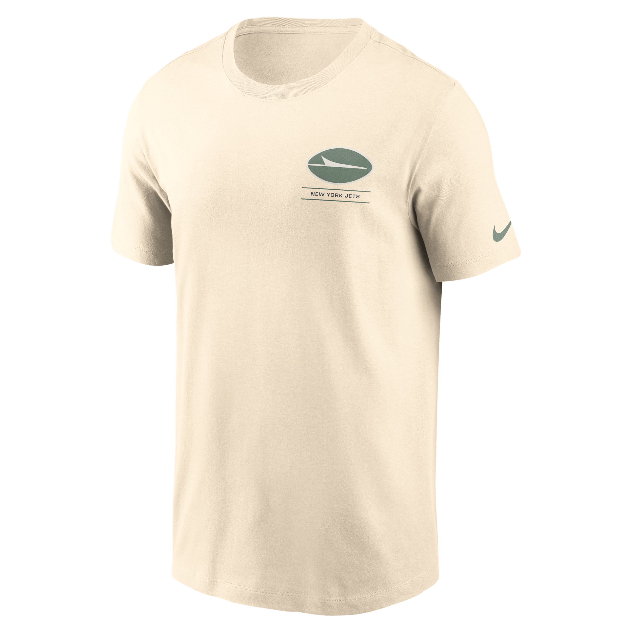 New York Jets Essential Vintage Mod Nike Men's NFL T-Shirt in Brown | N19915A72-30H