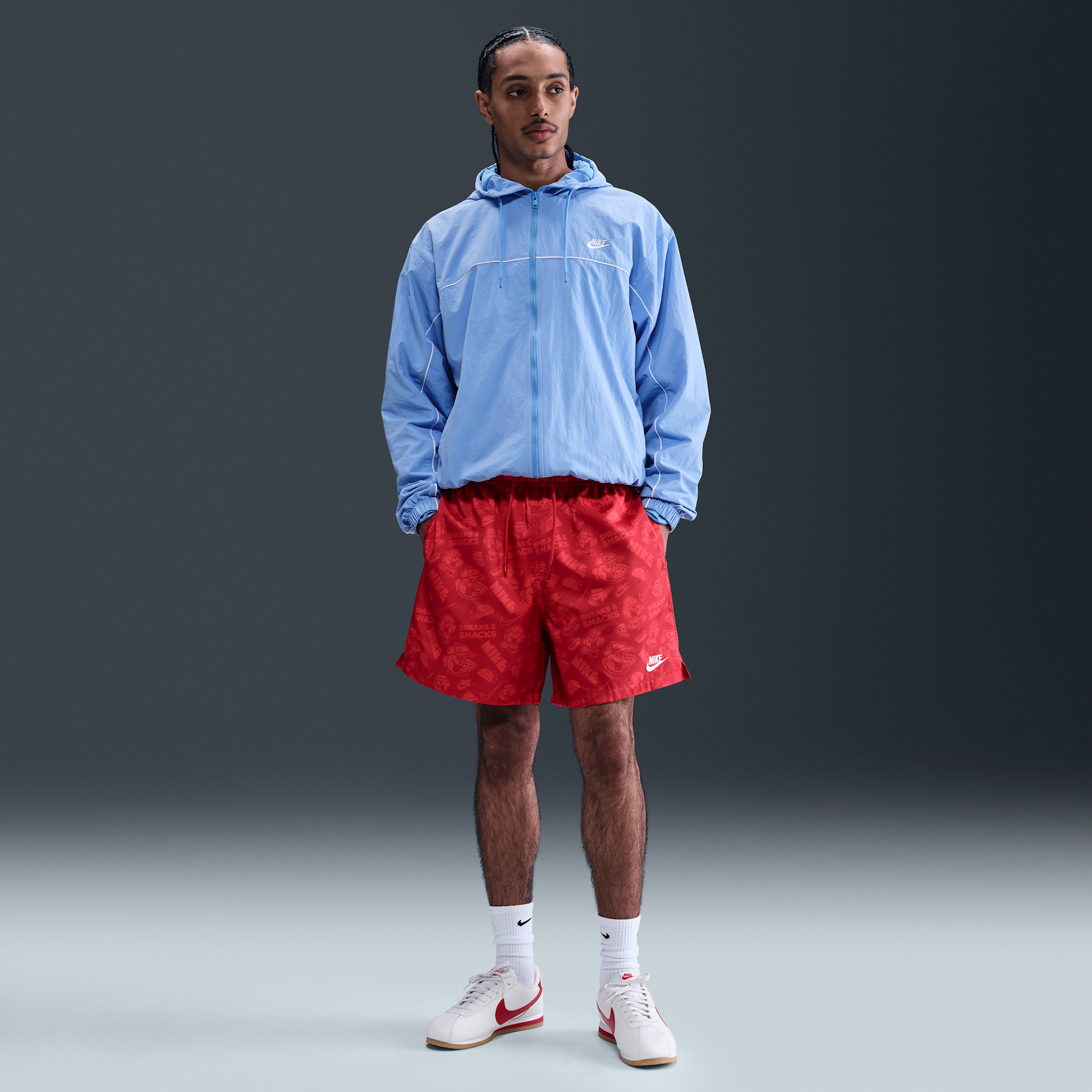 Nike Men's Club Flow Shorts In Red