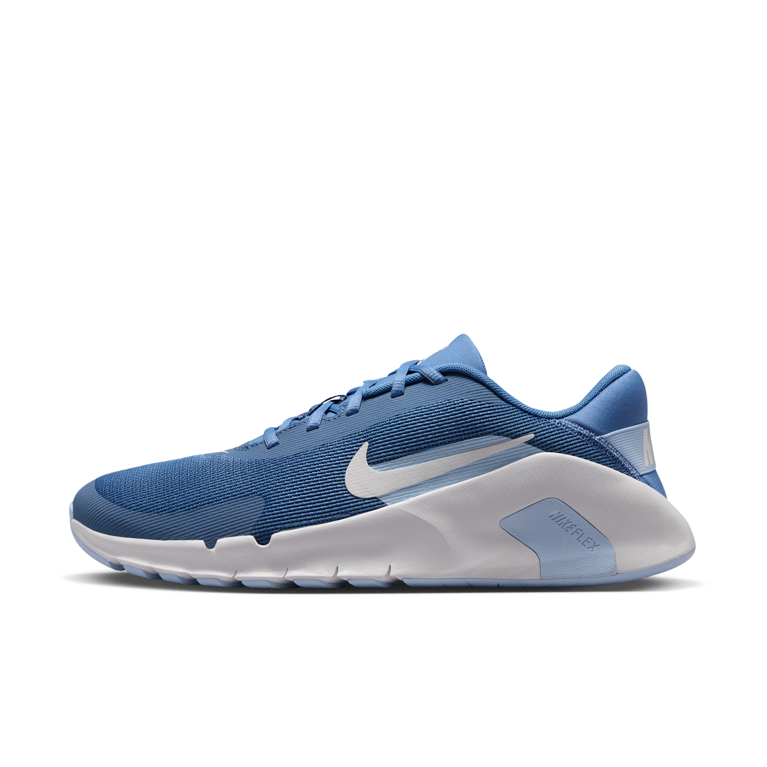 Nike Men's Flex Train Training Shoes in Indigo Storm/Hydrogen Blue/Summit White Size: 7.0
