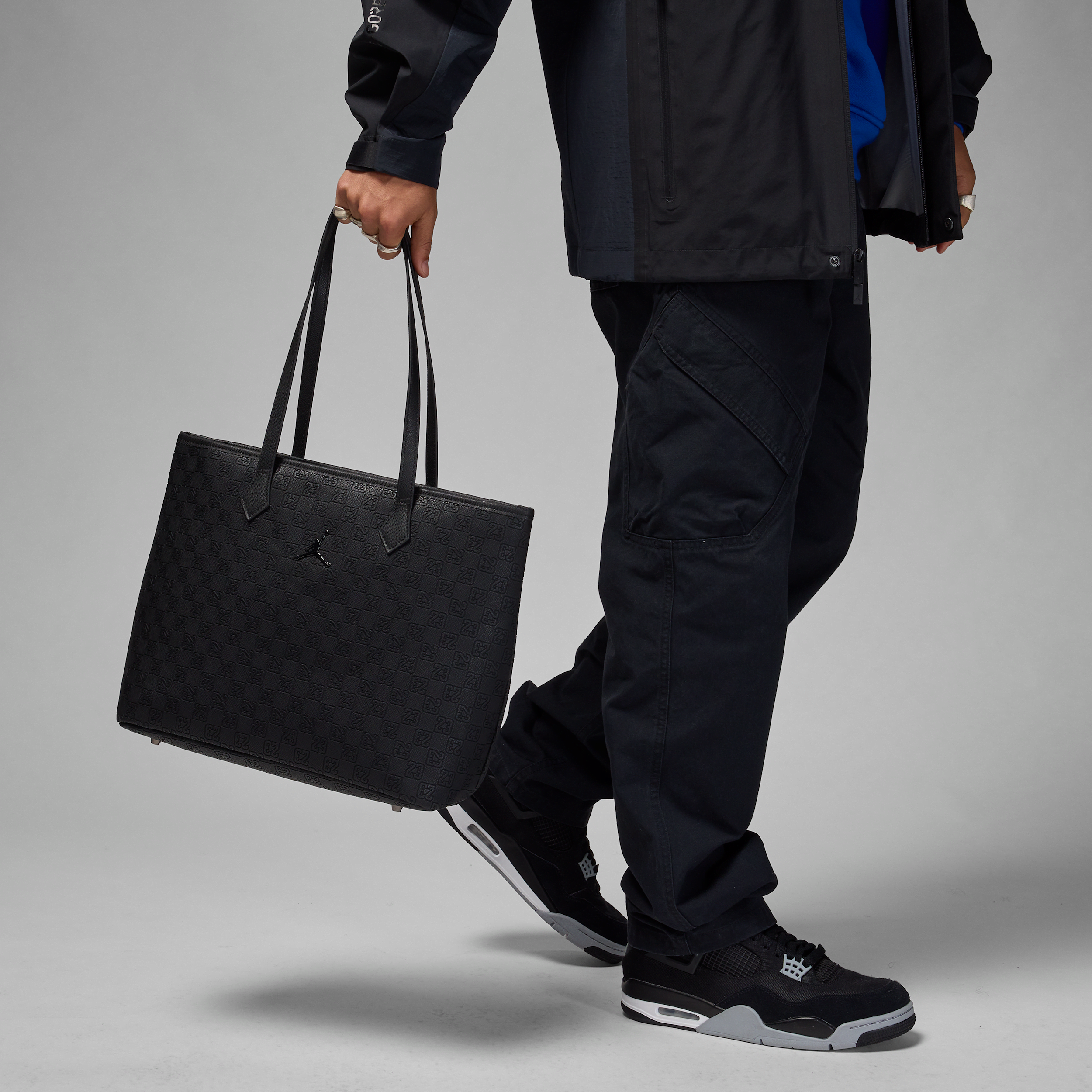 Jordan Men's  Monogram Tote Bag (17l) In Black