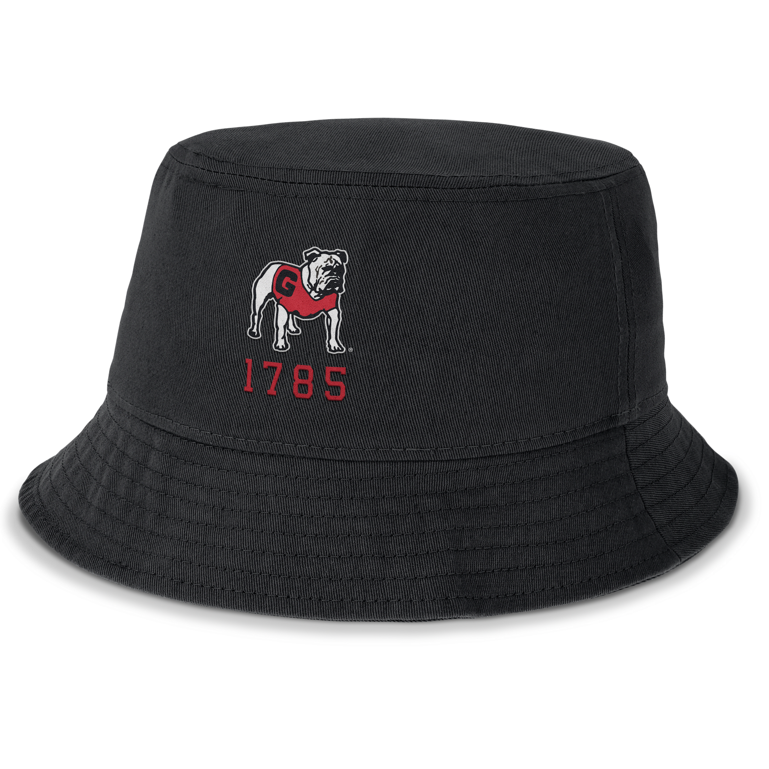 Nike Georgia Bulldogs Legacy Apex  Unisex College Bucket Hat In Black