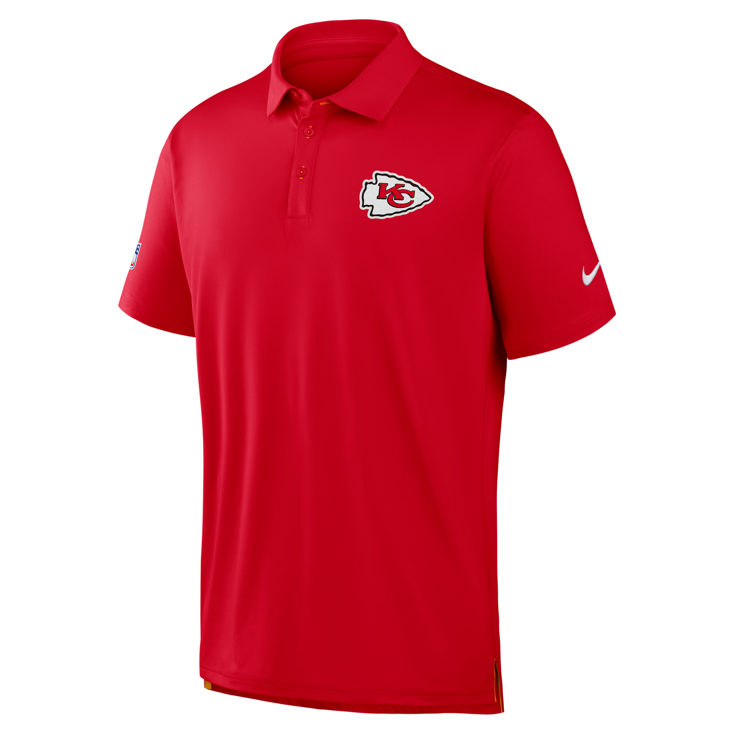 Nike Men's Kansas City Chiefs Sideline Tour Dri-fit Classic-Fit Polo Shirt - Red