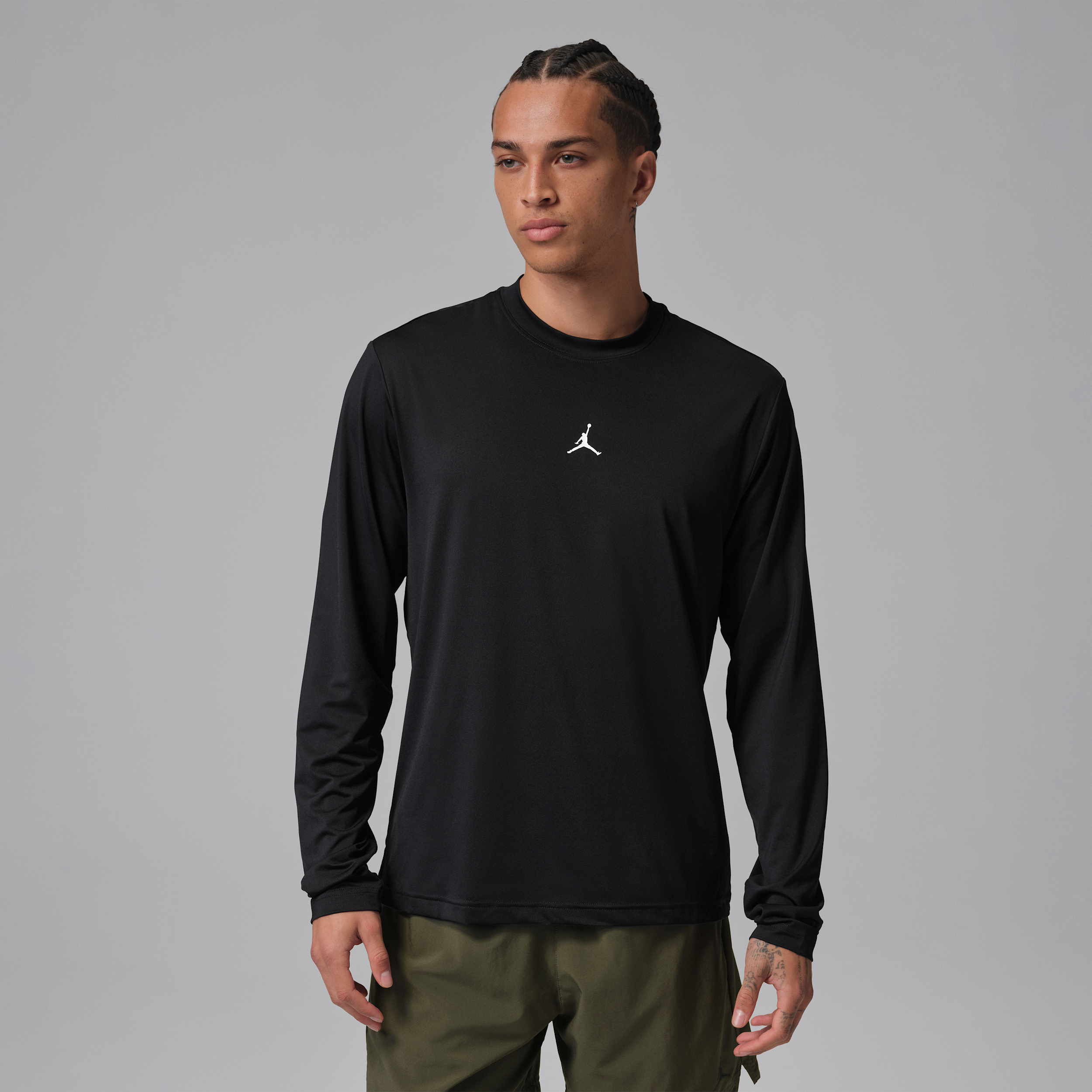 Men's Jordan Sport Essentials Dri-FIT Long-Sleeve Top in Black | IF0887-010