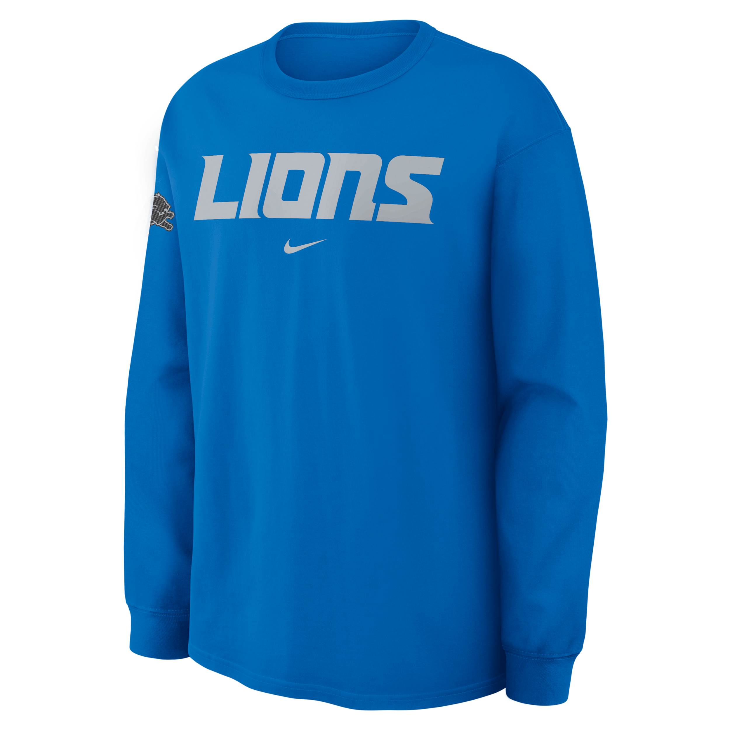 Detroit Lions Rivalries Collection Max90 Nike Men's NFL Long-Sleeve T-Shirt in Blue | 04T945A9J-N42