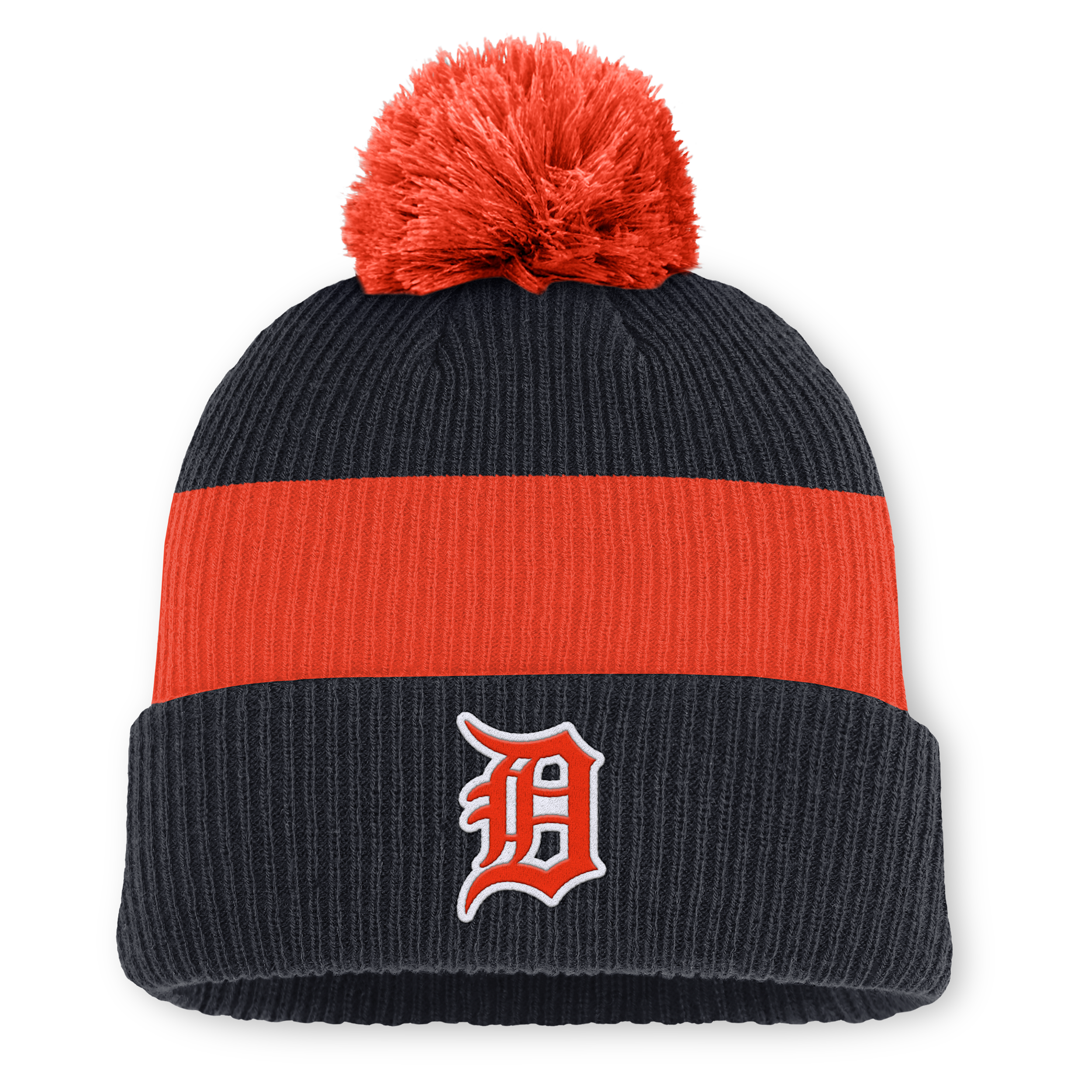 Nike Detroit Tigers Cooperstown Peak  Men's Mlb Cuffed Pom Beanie In Blue