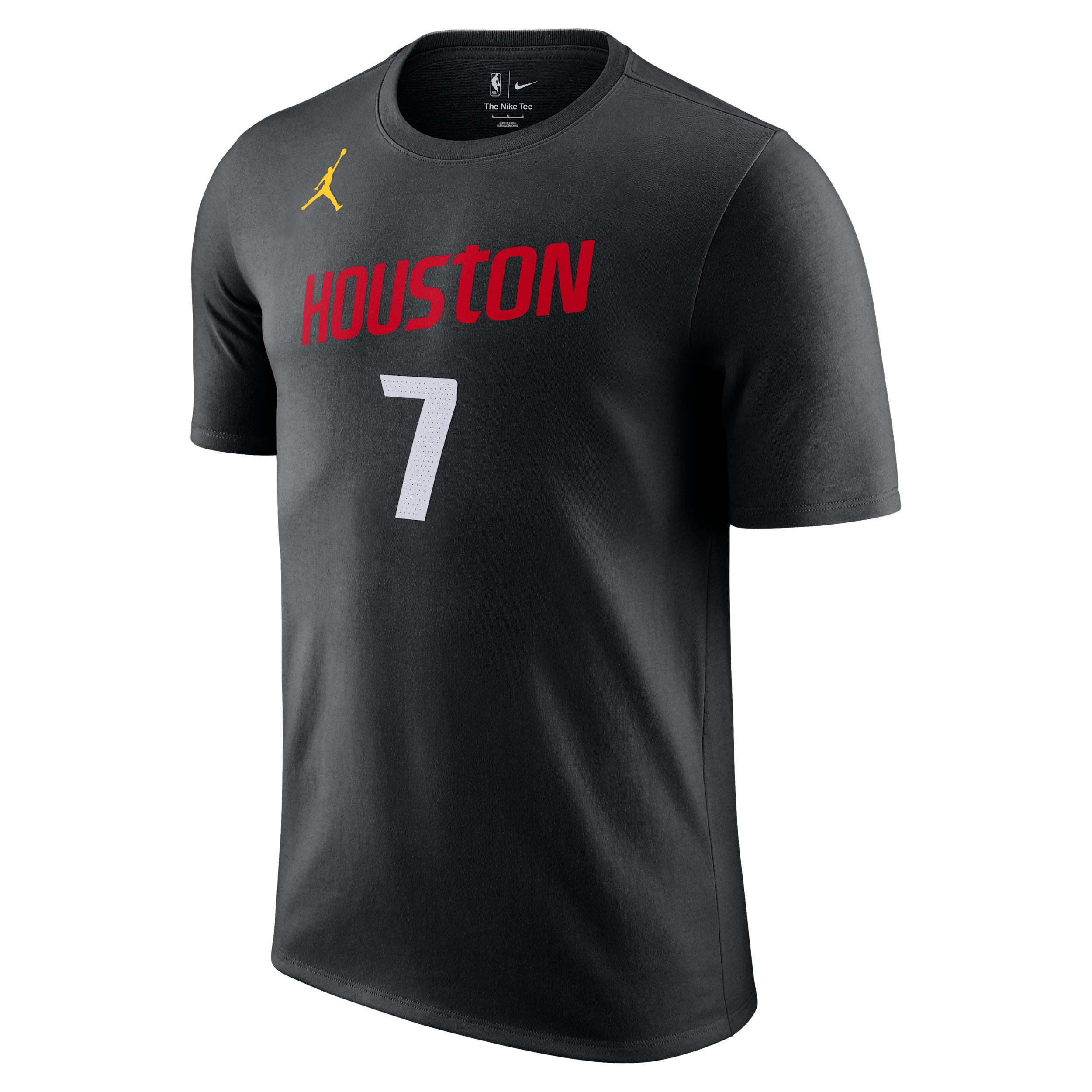 Nike Men's Houston Rockets Kevin Durant Essential Statement NBA T-Shirt in Black | IU2377-010