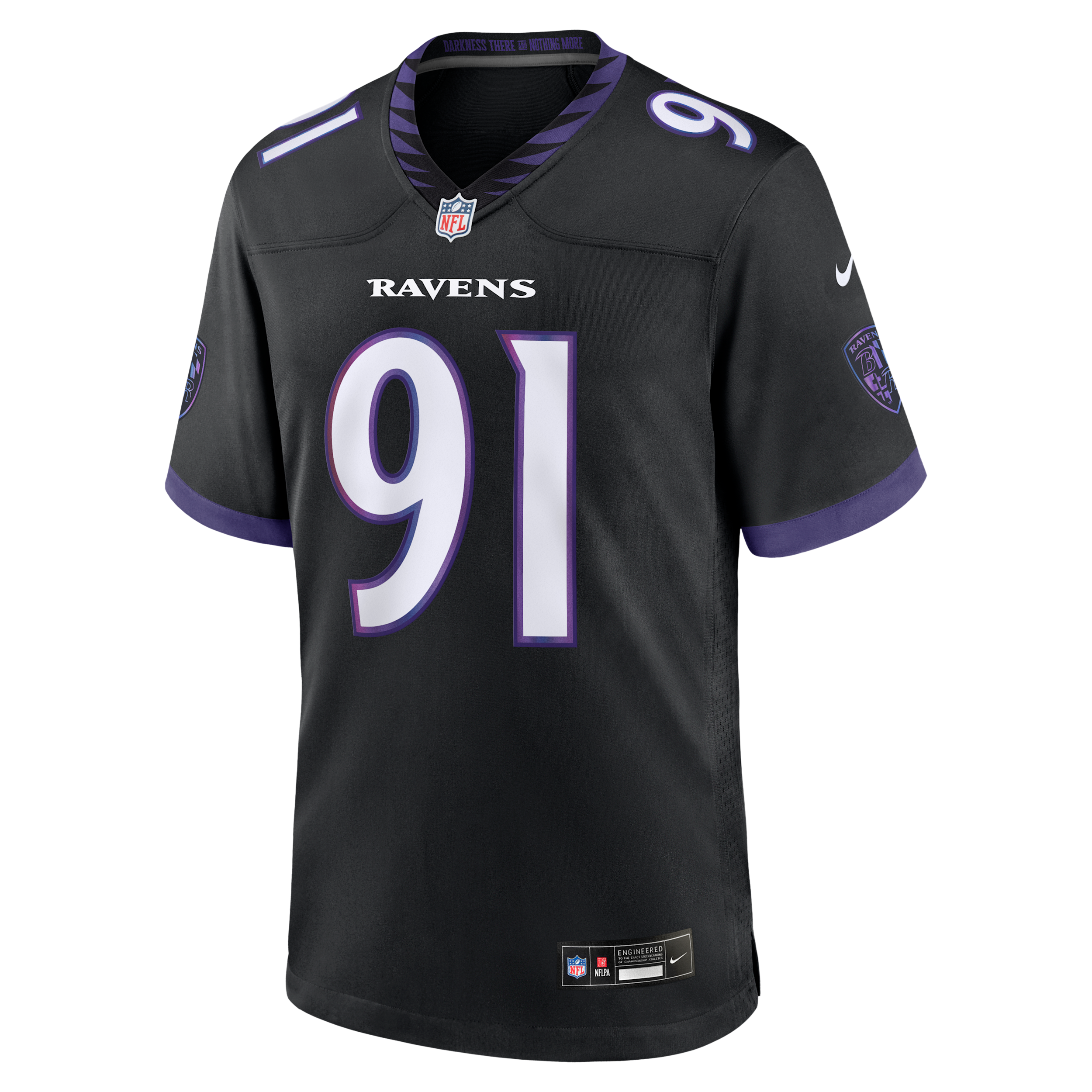 Trey Hendrickson Baltimore Ravens Nike Men's NFL Game Jersey in Black | 67NM0FDJ8GF-NZS