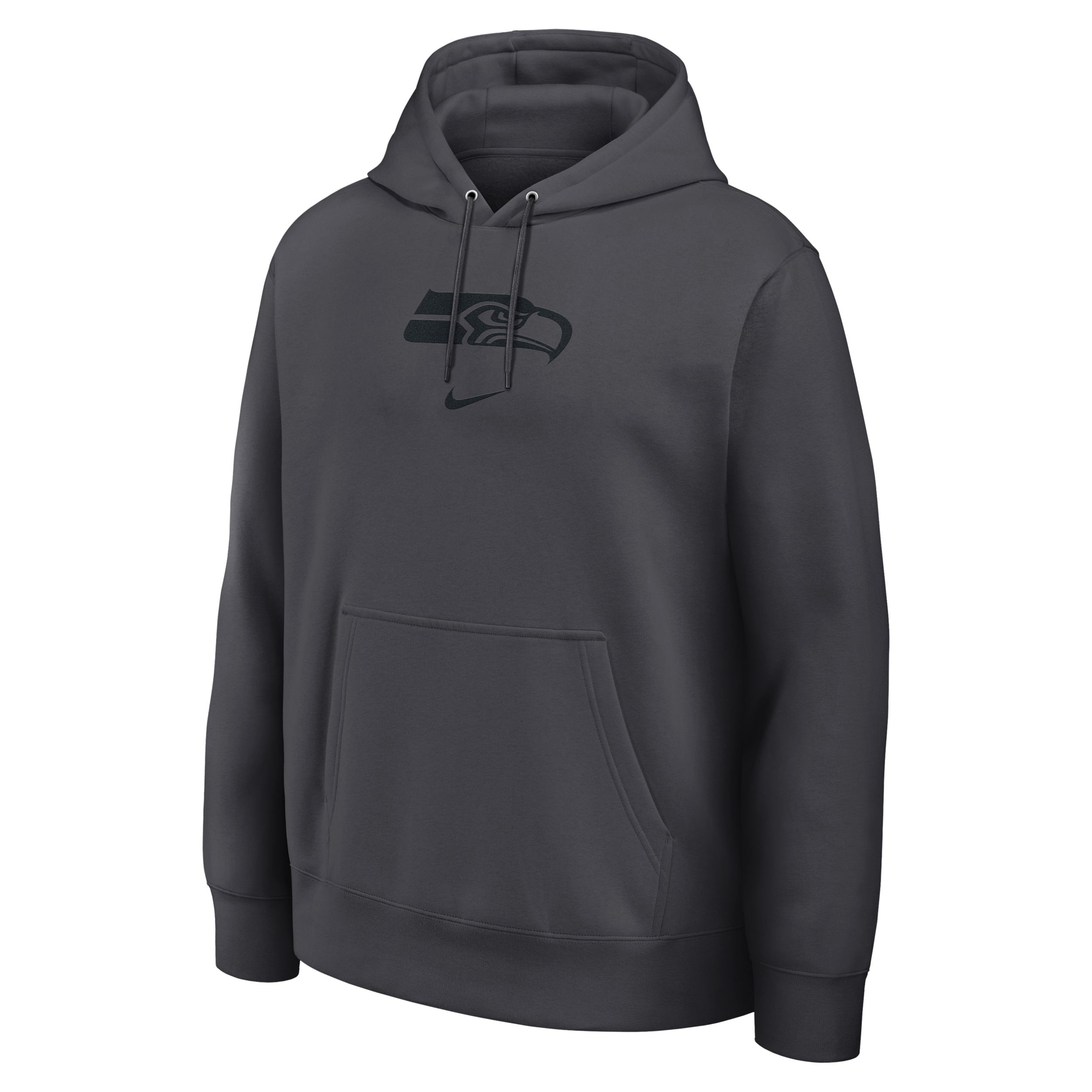 Seattle Seahawks Washed Club Nike Men's NFL Pullover Hoodie in Grey | 16TW06F78-DQ6