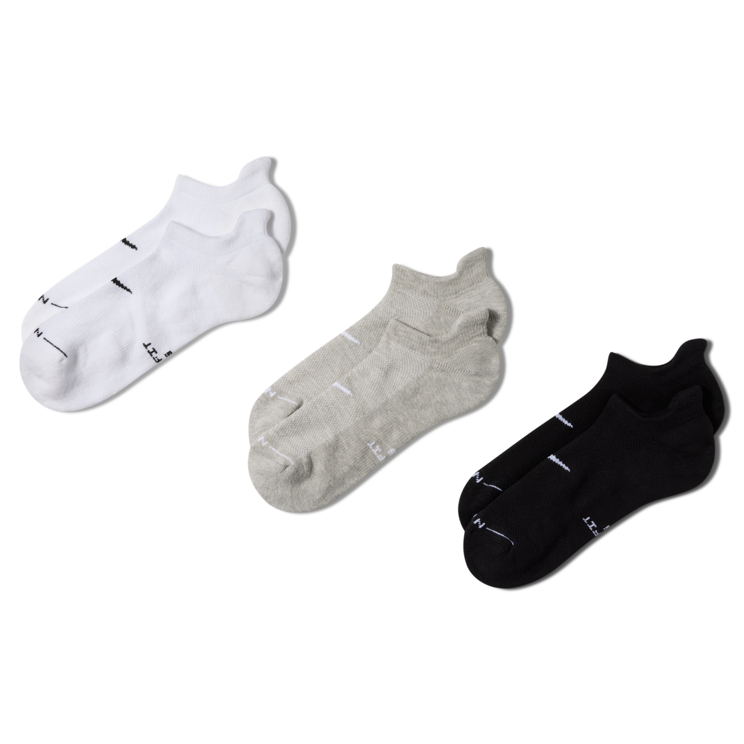 Nike Unisex Everyday Elevated No-show Socks (3 Pairs) In Multi