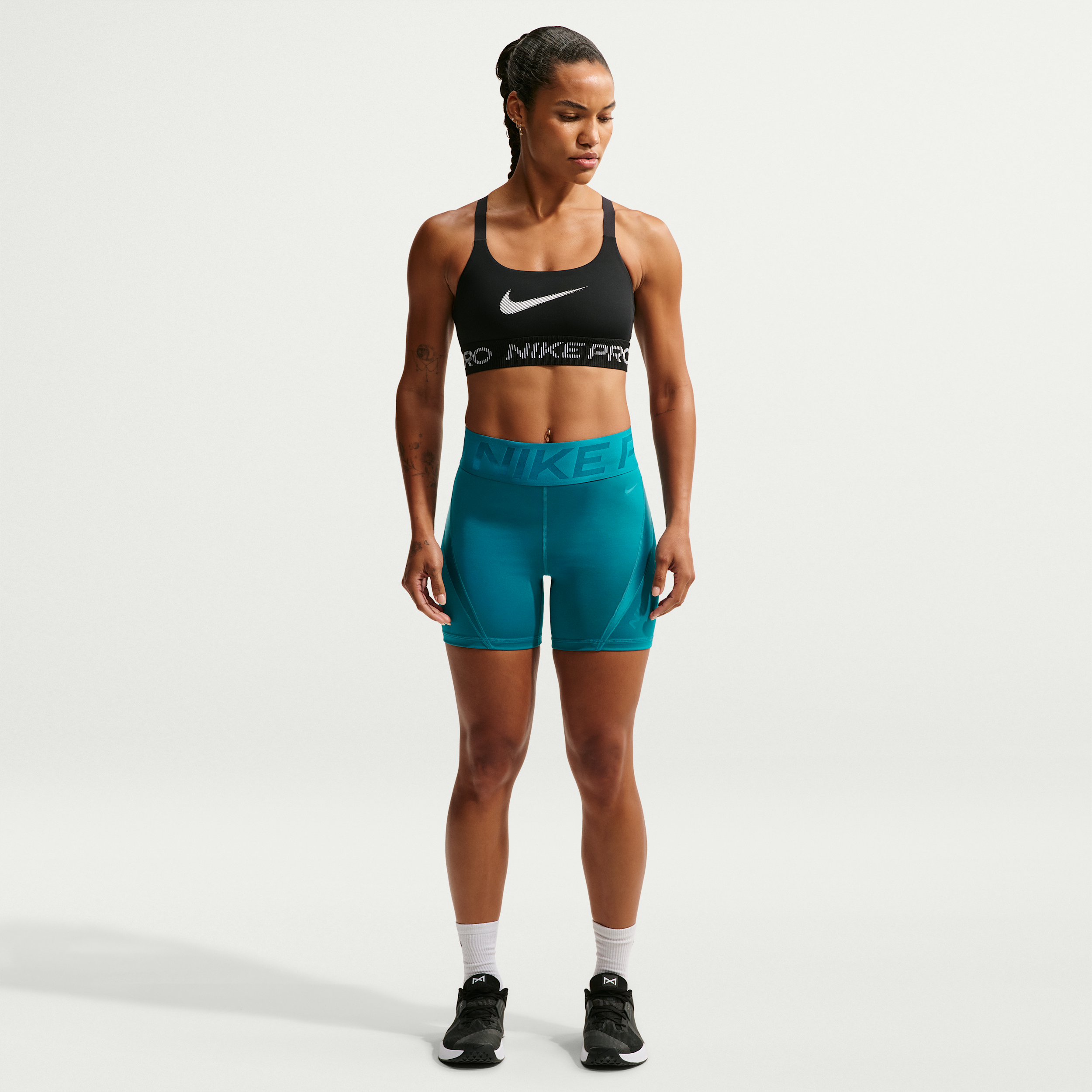 Women's Nike Pro Sculpt Dri-FIT High-Waisted 5" Shorts in Blue | IM9961-372