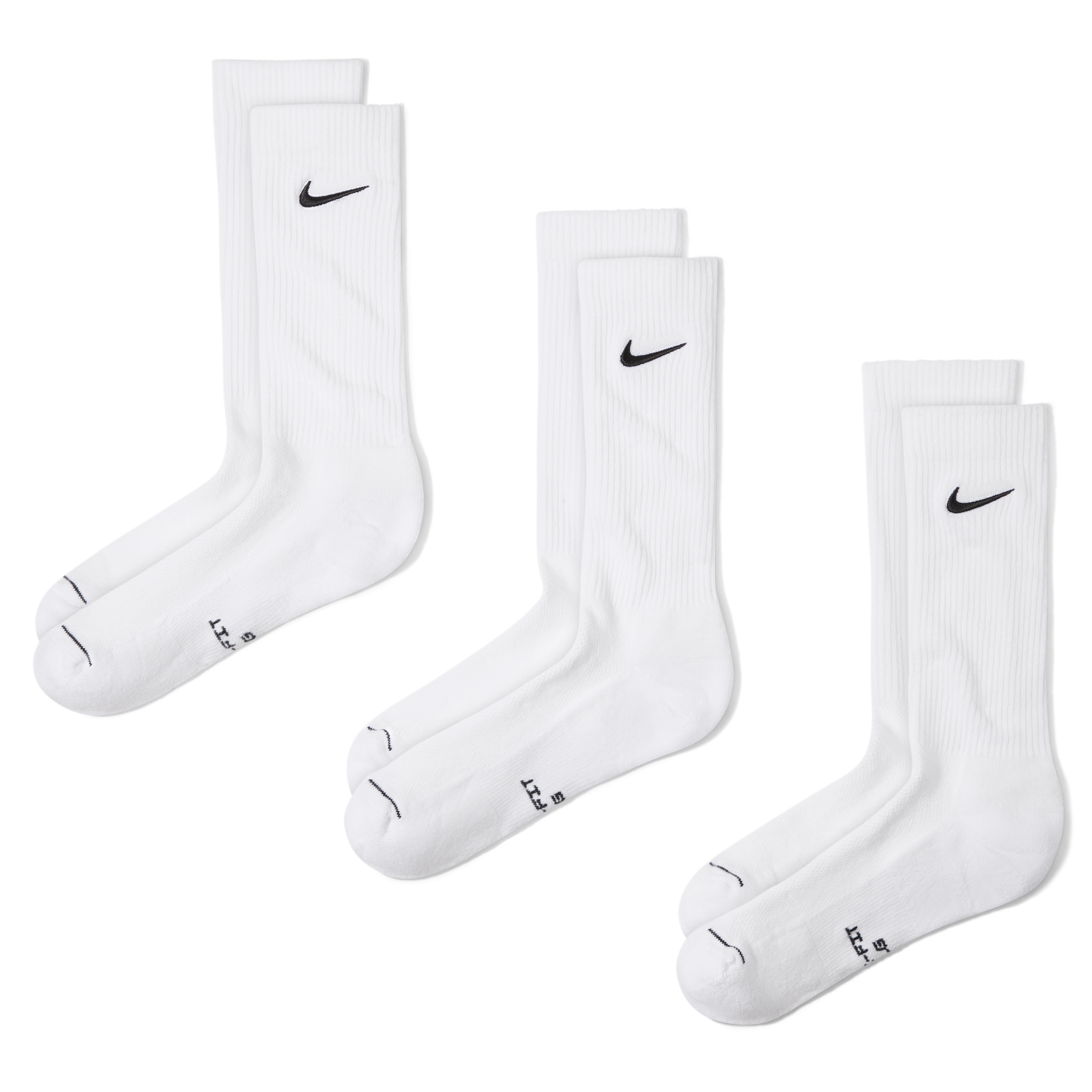 Nike Unisex Everyday Elevated Crew Socks (3 Pairs) in Multicolor | IH8604-901